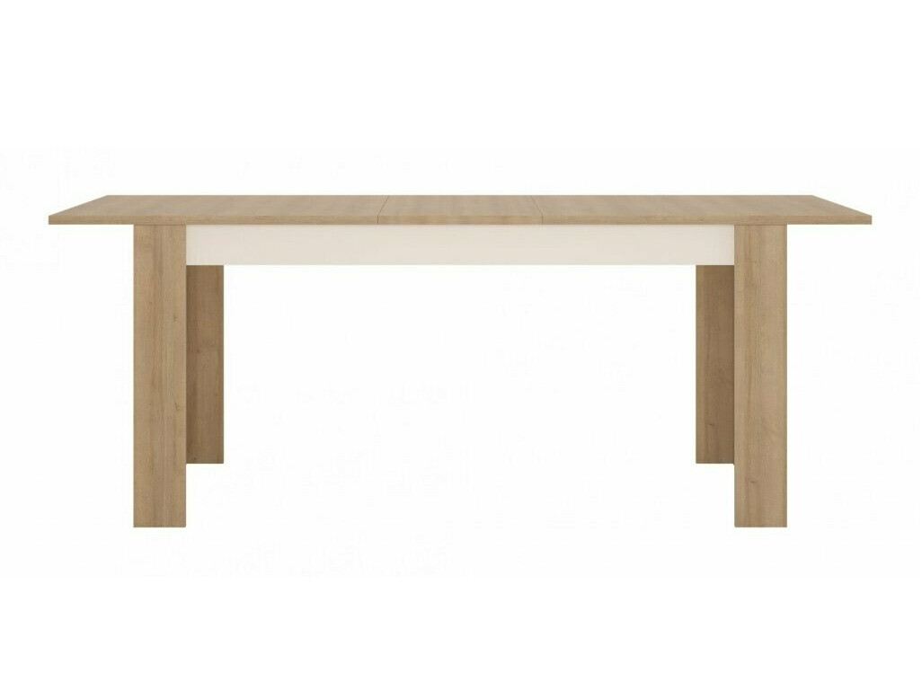Tafel Feldeli 119 (Riviera eiken + Glanzend wit)