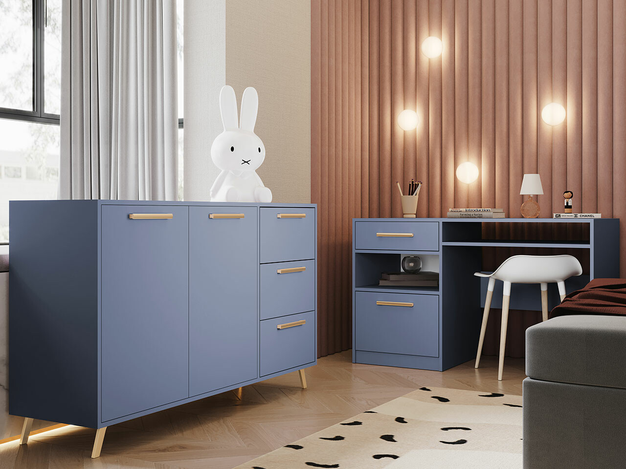 Meubelset Dortivu 149 (Blauw)