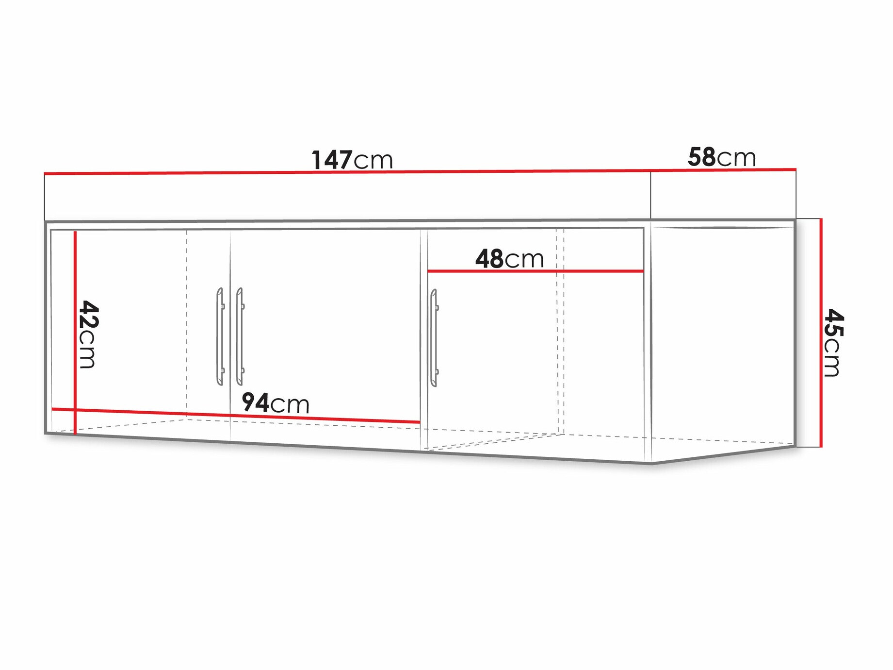Dressoir Dortivu 152 (Wellington eik)