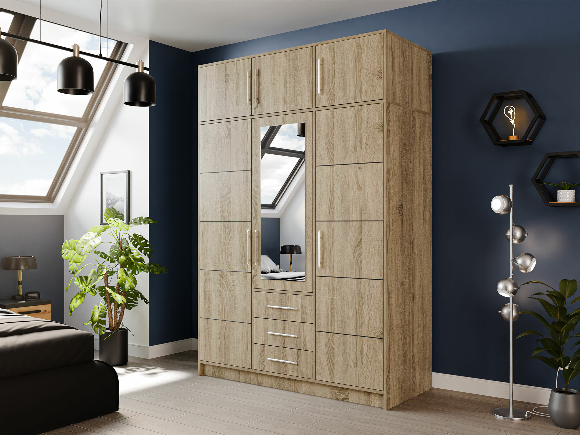 Kledingkast Dortivu 153 (Sonoma eik)