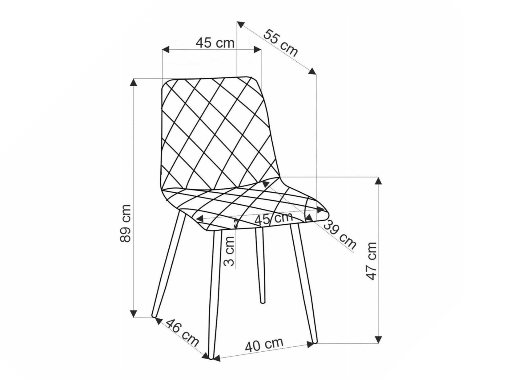 Stoel Houston 1731 (Geel)