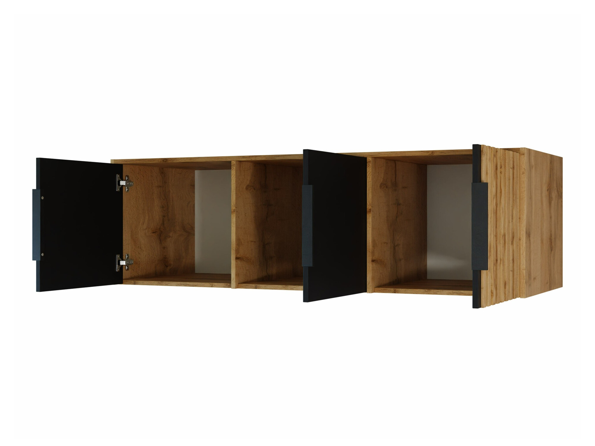 Dressoir Enolevo 105 (Wotan eik + Zwart)