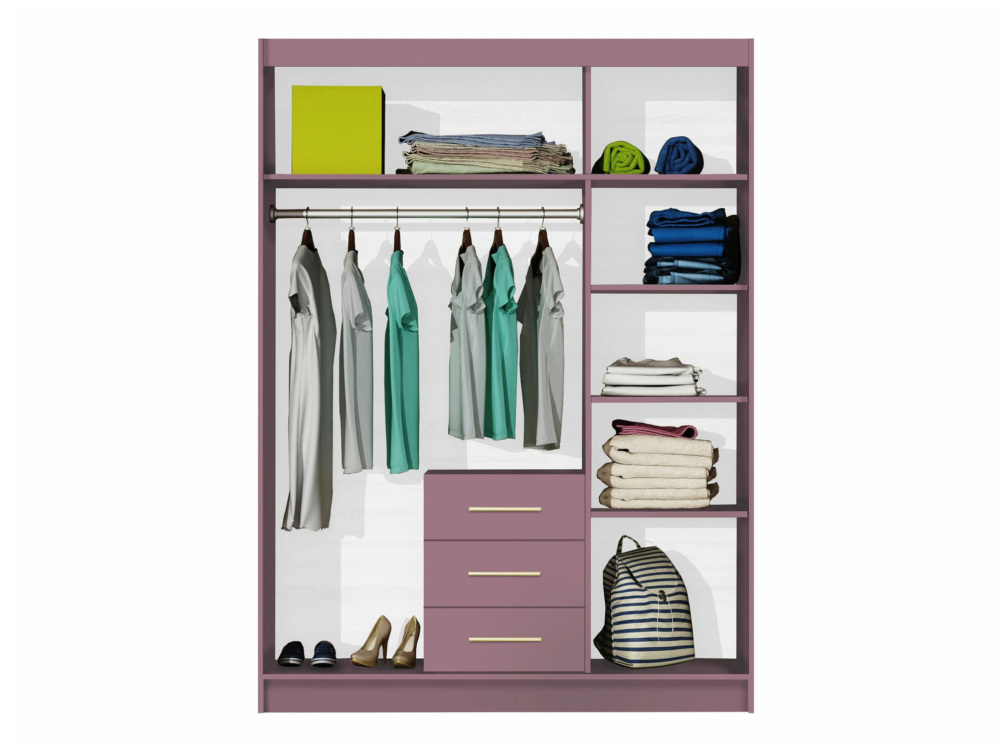 Kledingkast Dortivu 153 (Paars)