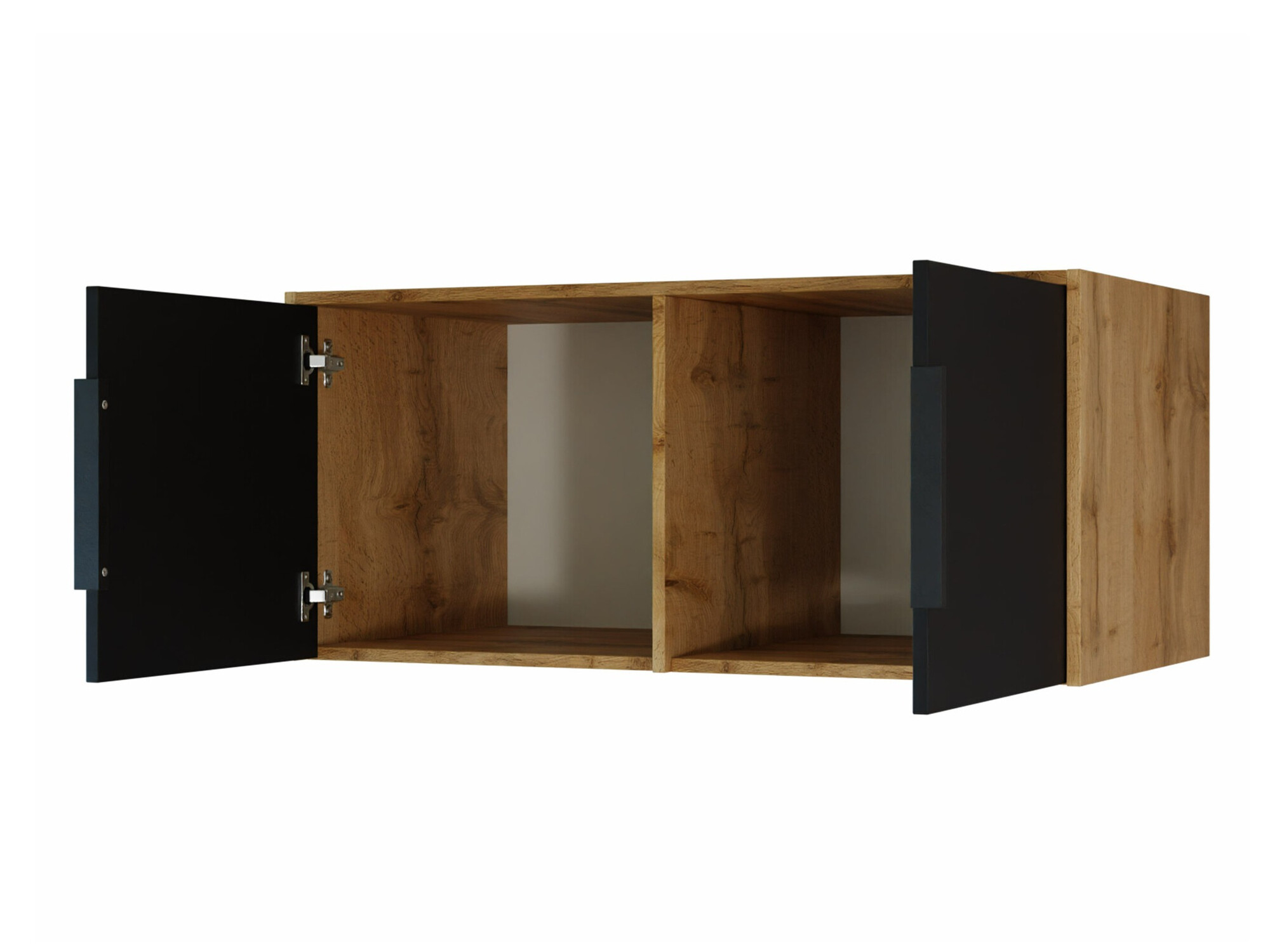 Kledingkast Enolevo 104 (Wit + Wotan eik)