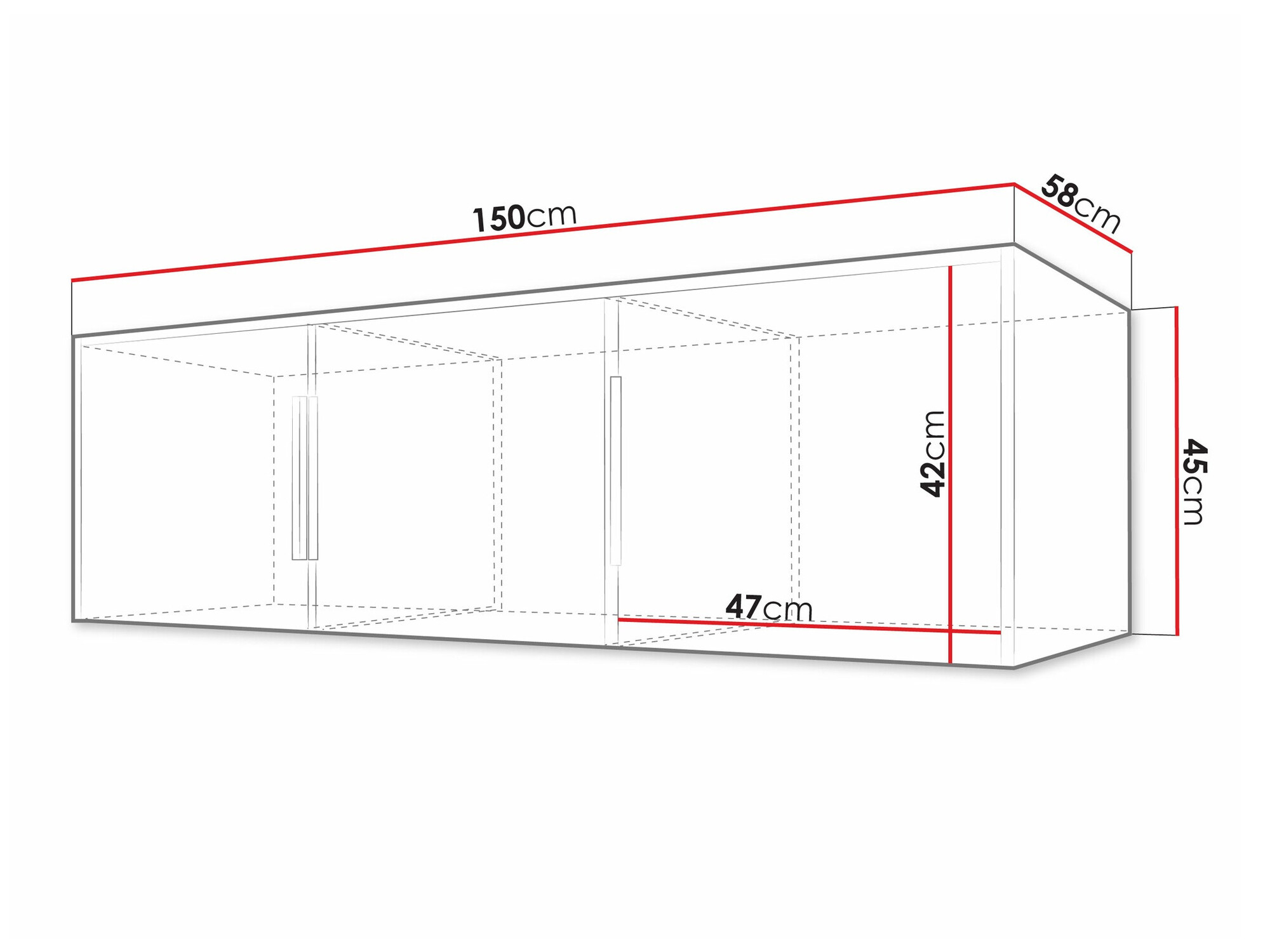 Kledingkast Enolevo 106 (Wit + Wotan eik)