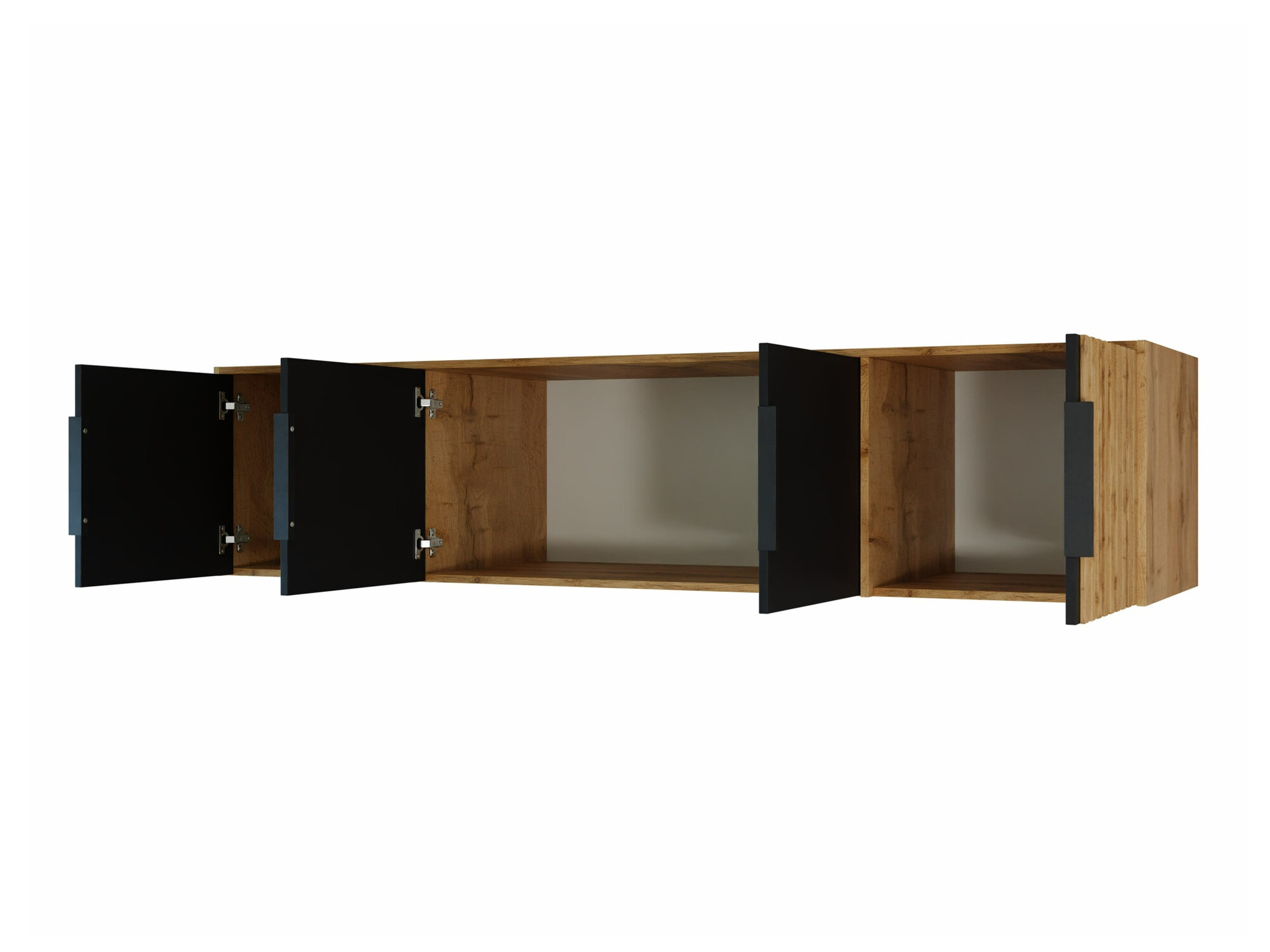 Dressoir Collis II (Wotan eik + Zwart)