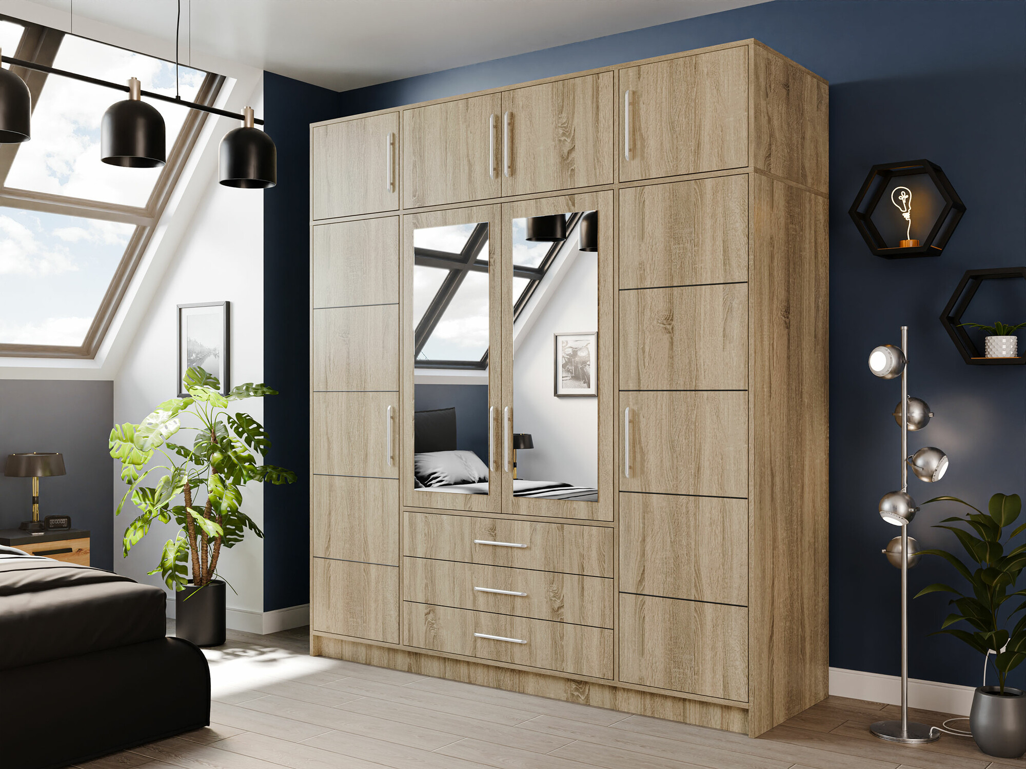 Dressoir Dortivu 146 (Sonoma eik)
