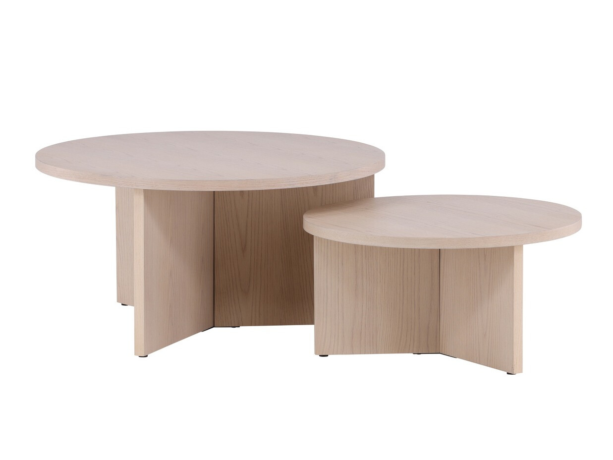 Salontafel set Dallas 4475 (Licht hout)