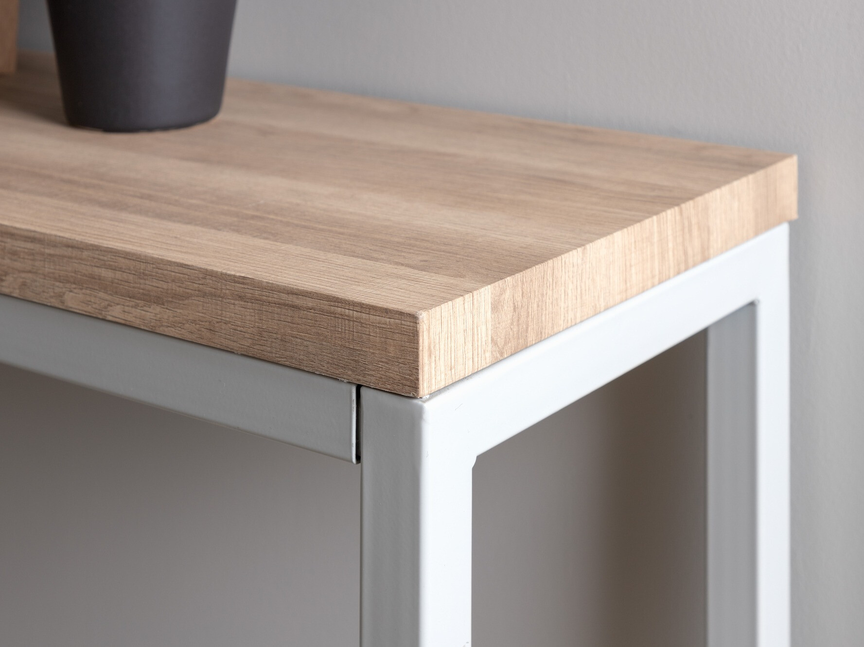 Consoletafel Dallas 2468 (Grijs + Licht hout)