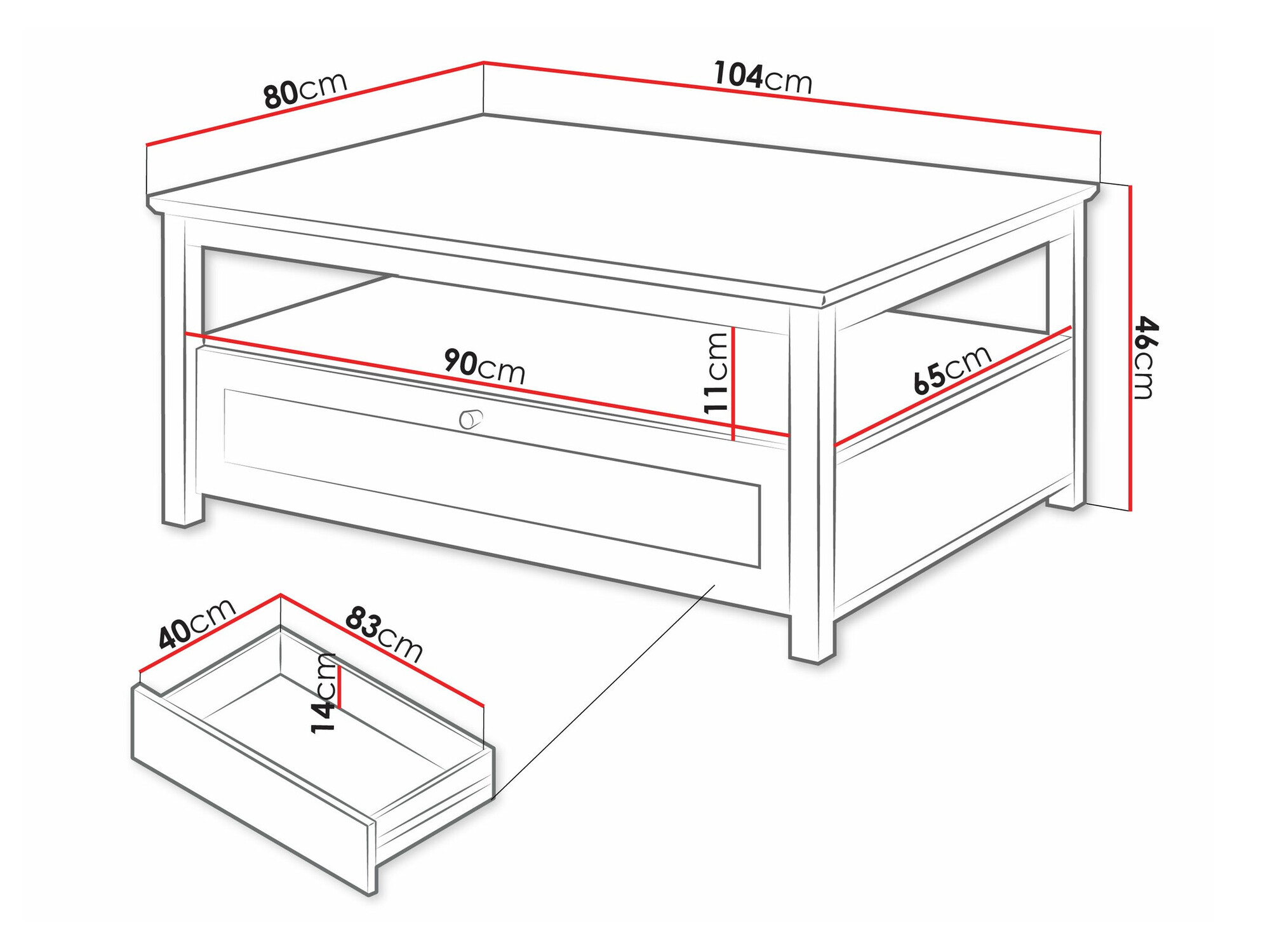 Salontafel Comfivo Ruvlare 104