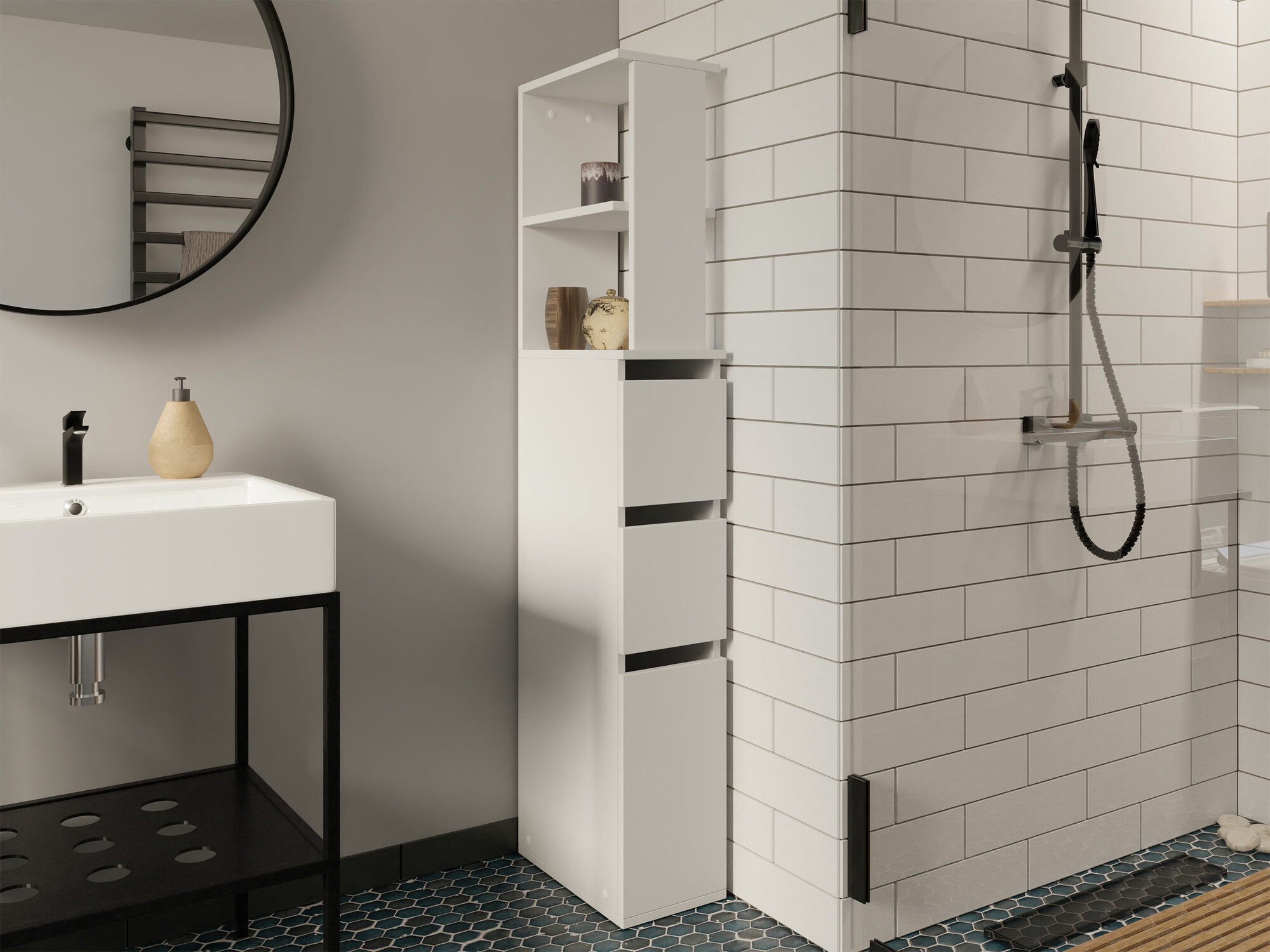 Staand badkamermeubel Comfivo Ova