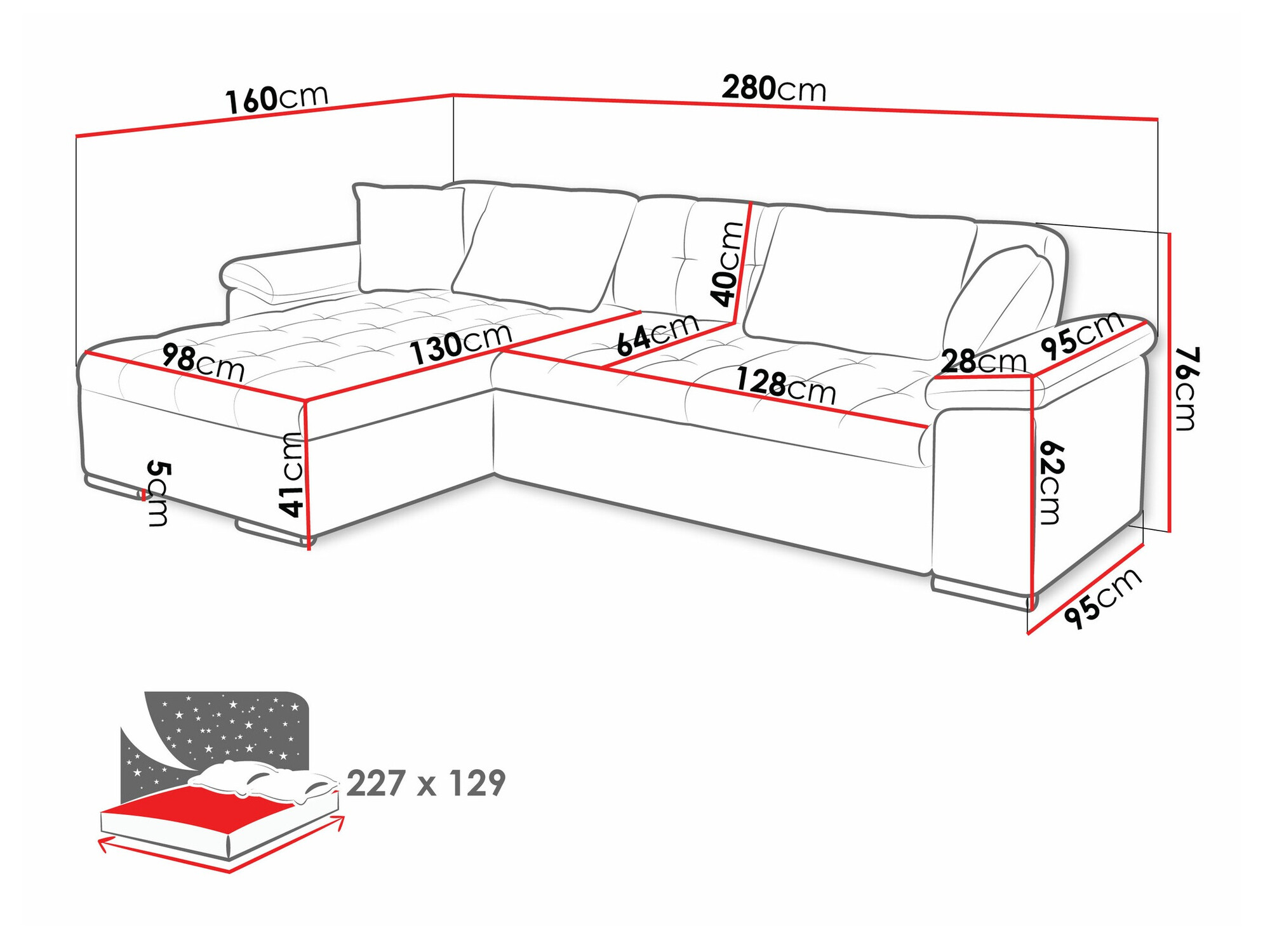 Hoekbank Comfivo 181 (Baloo 2074)