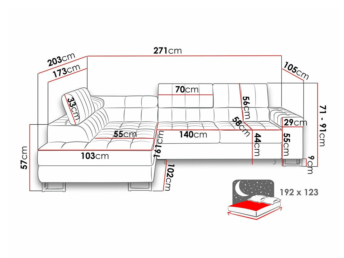 Hoekbank Comfivo 247 (Abriamo 03)