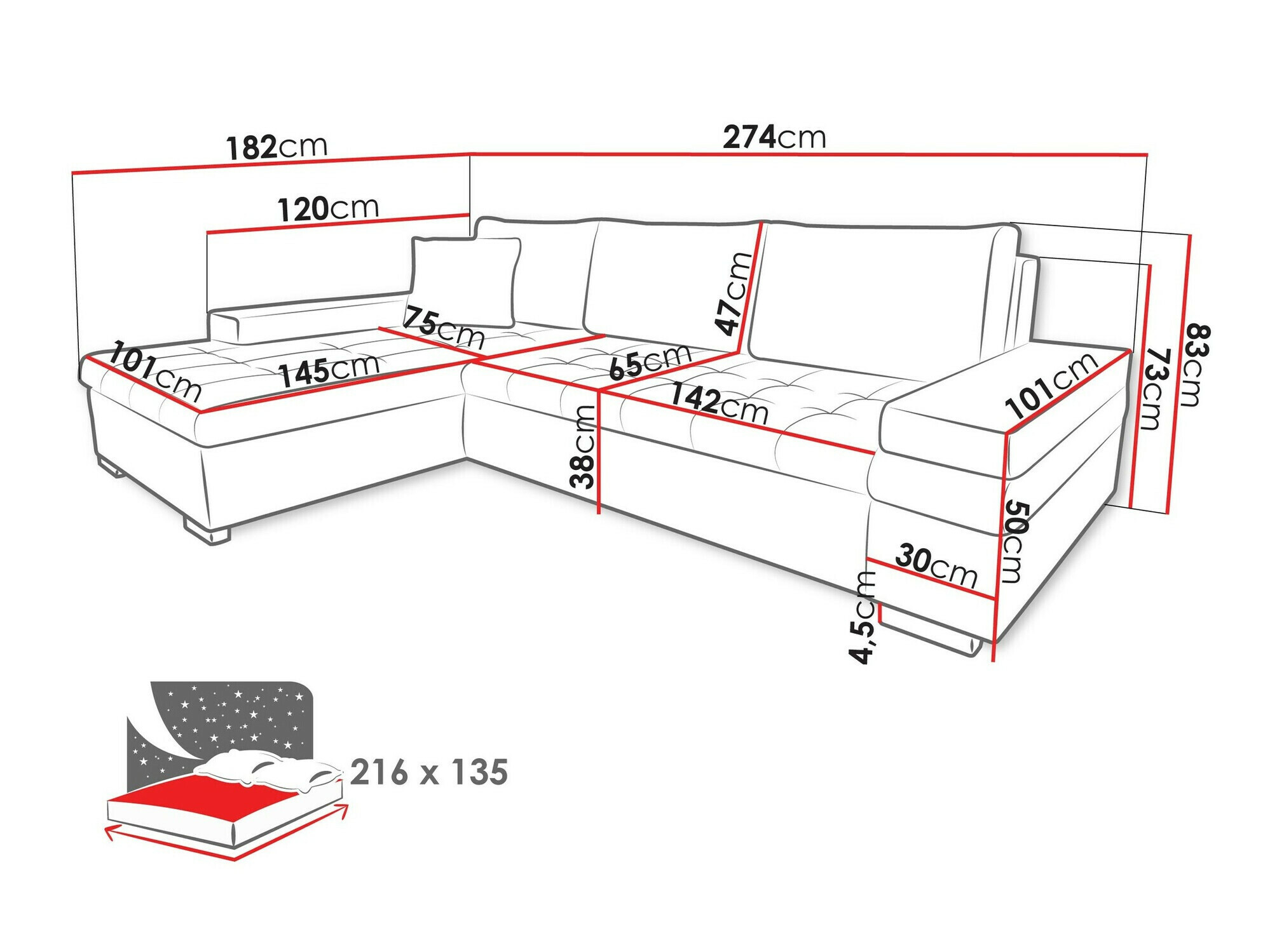 Hoekbank Comfivo 212 (Baloo 2073)