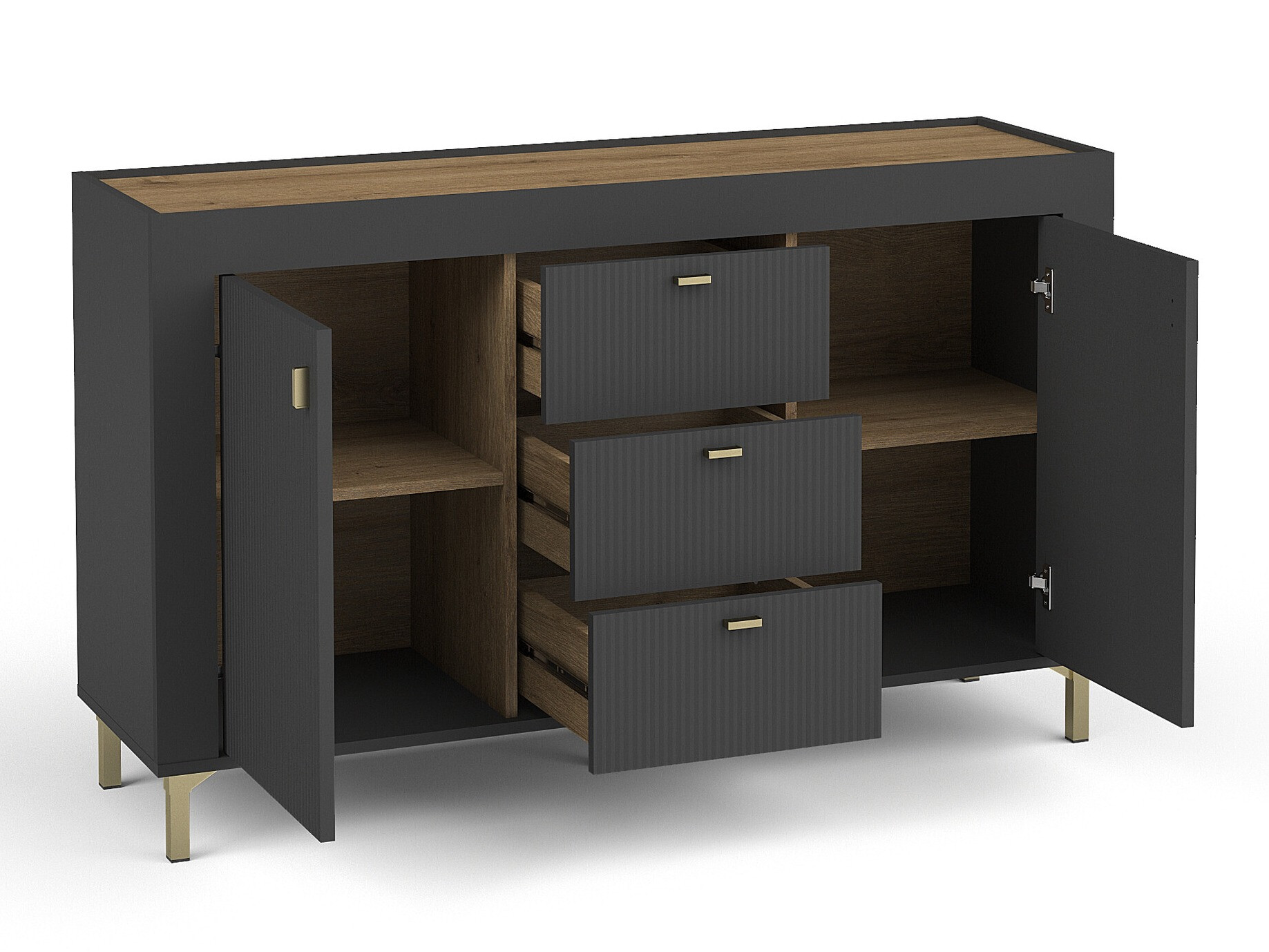 Ladekast Mormavu 103 (Matzwart)