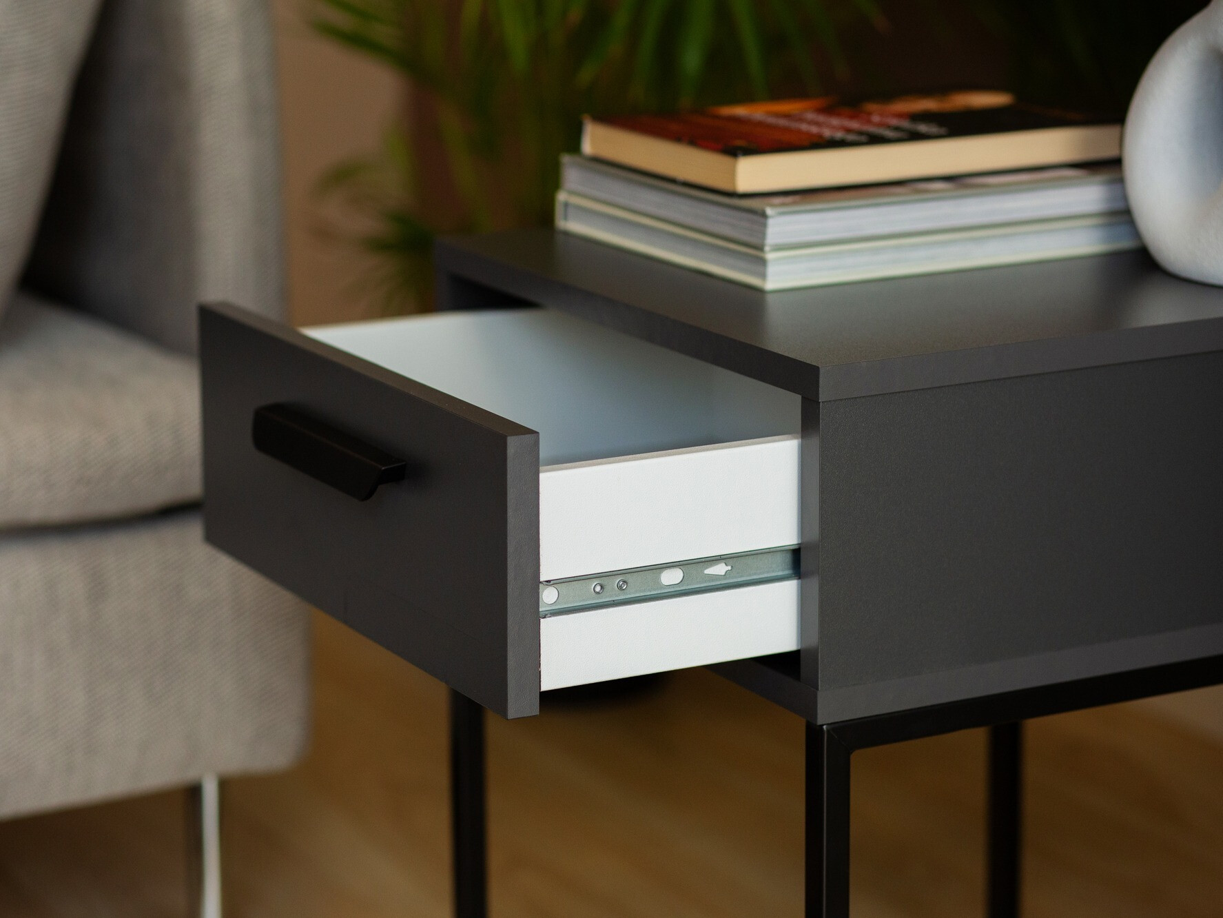 Nachtkastje Bristol 191 (Antraciet)