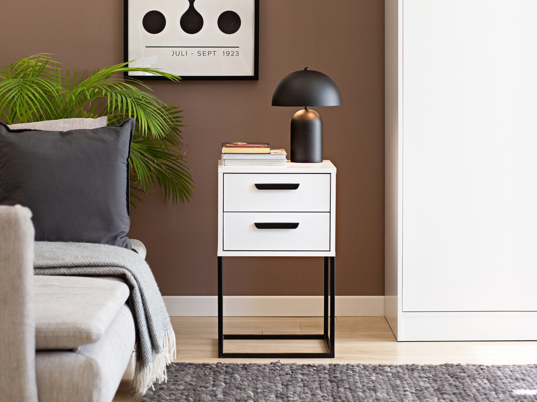 Nachtkastje Bristol 196 (Wit)