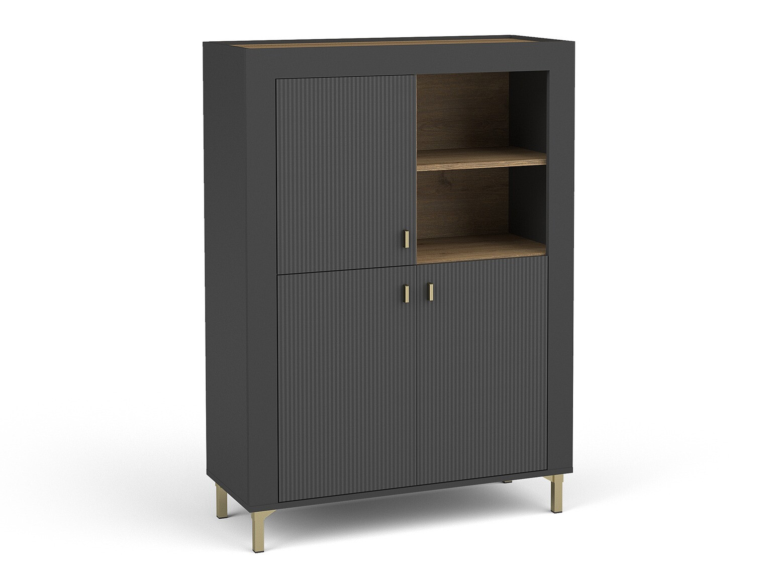 Boekenkast Mormavu 105 (Matzwart)