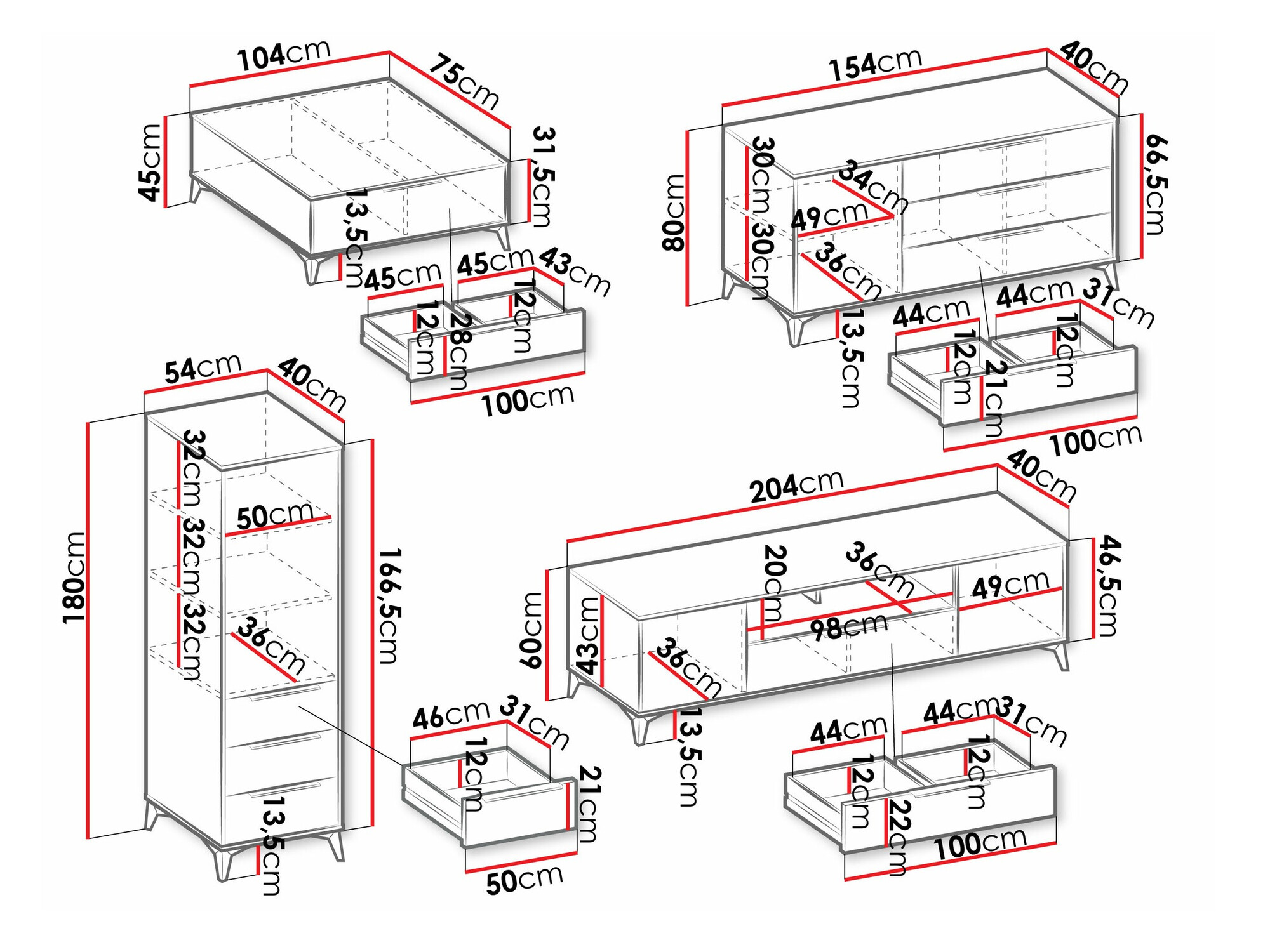 Woonkamerset Comfivo Citrus
