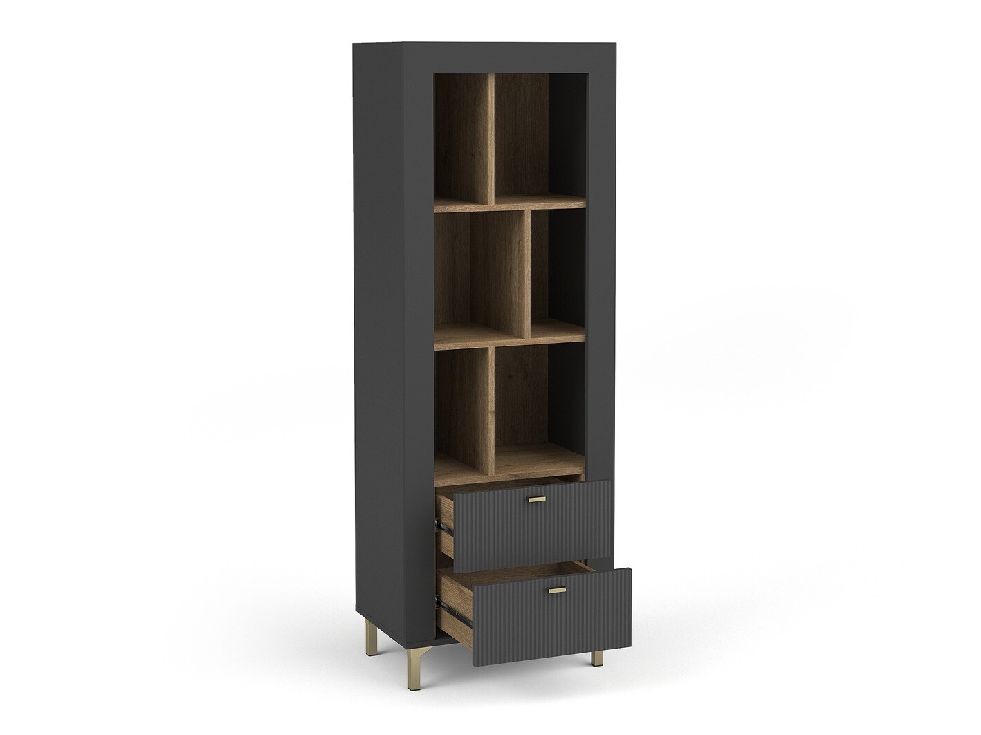 Boekenkast Mormavu 102 (Matzwart)