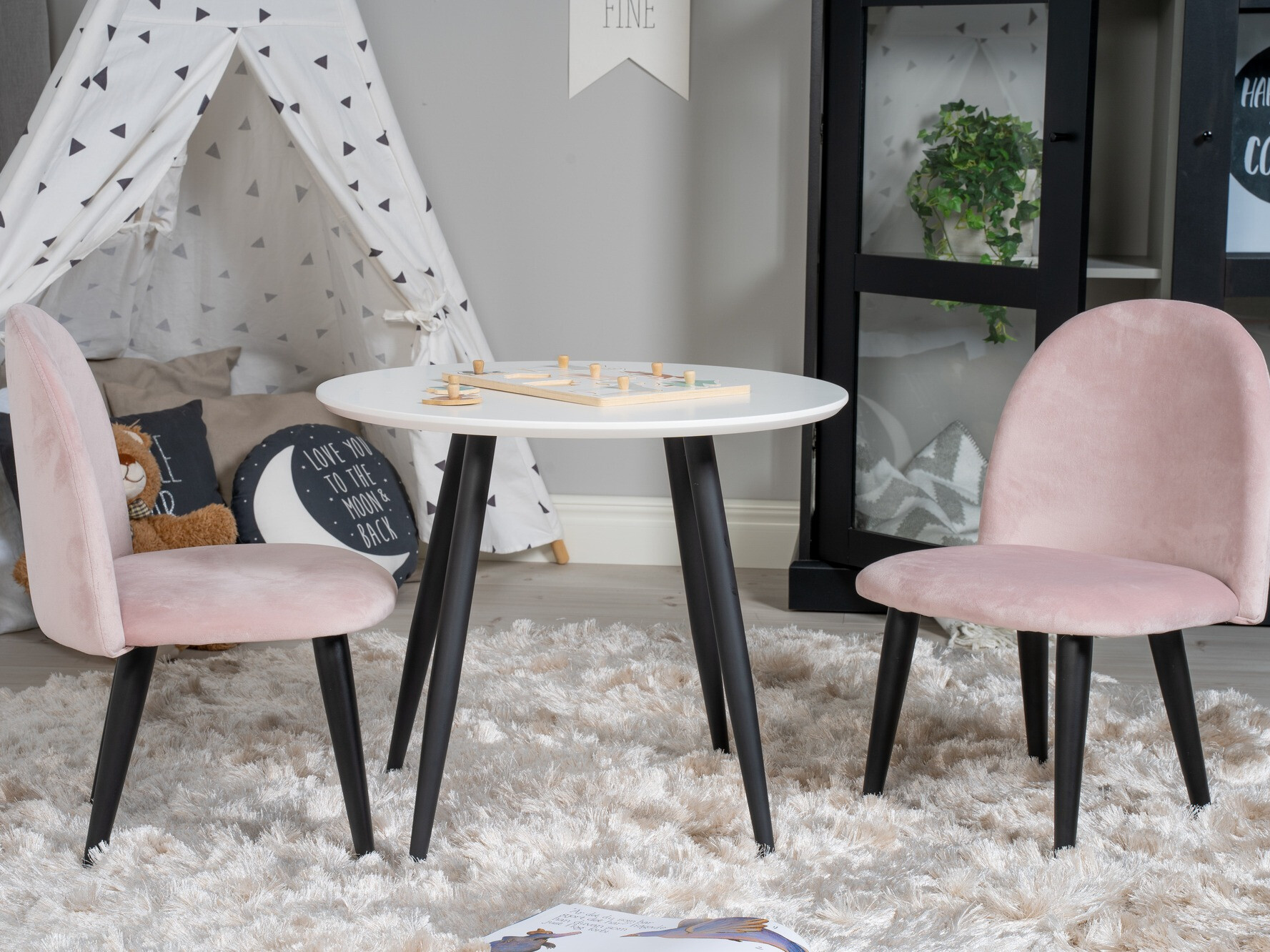 Kinderstoel Dallas 165 (Roze + Zwart)