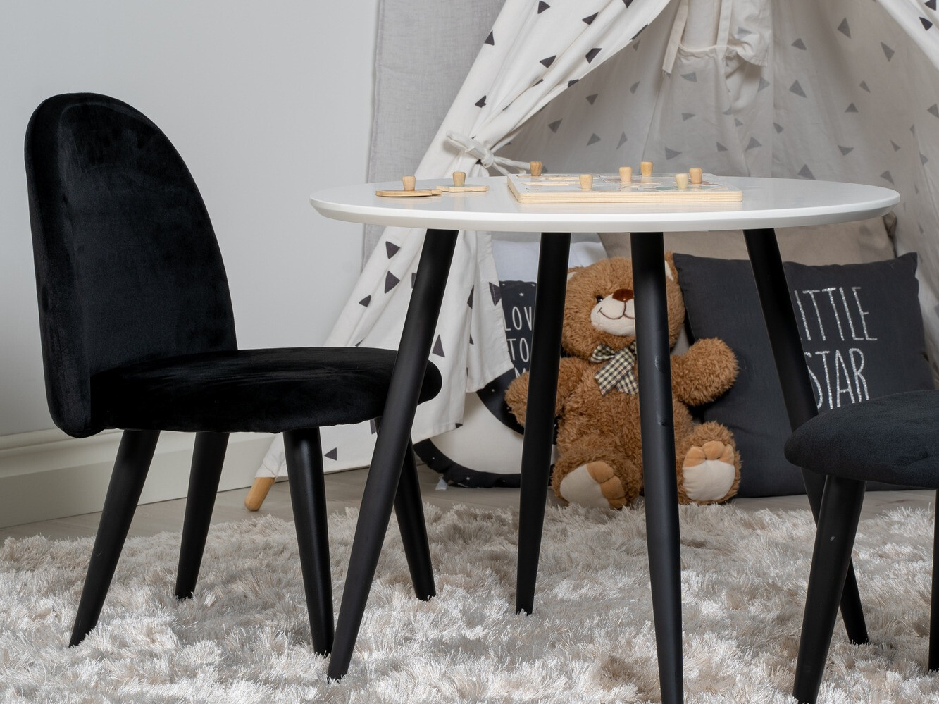 Kinderstoel Dallas 165 (Zwart)