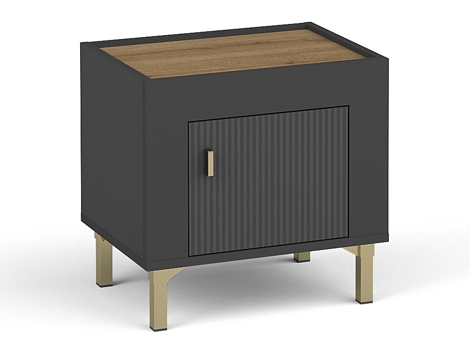 Nachtkastje Mormavu 109 (Matzwart)