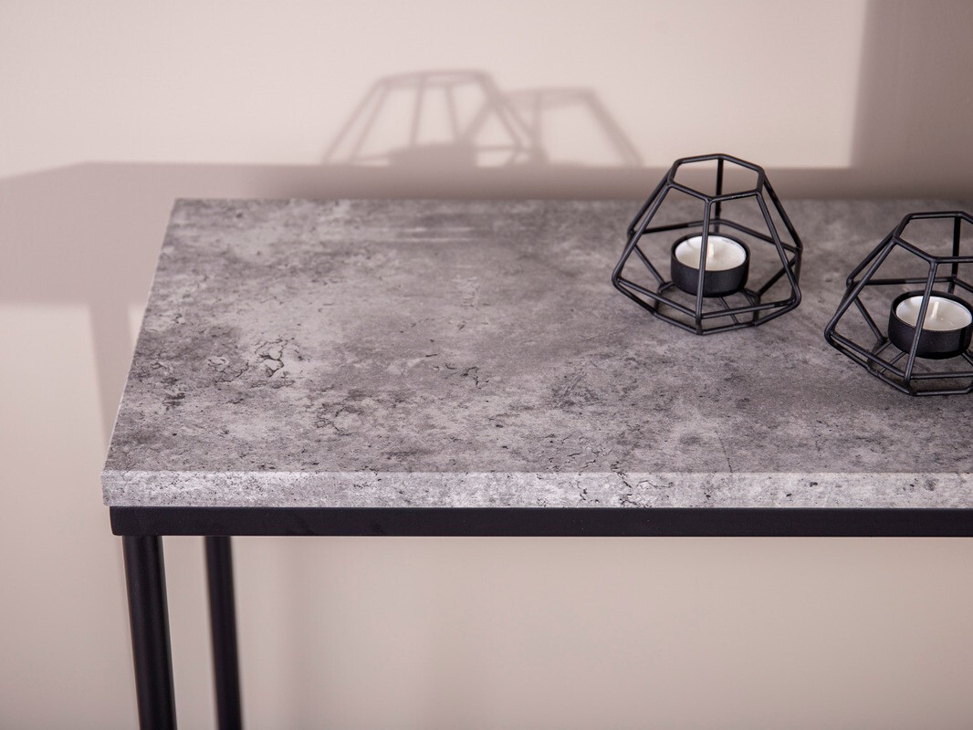 Wandtafel Dallas 197 (Beton + Zwart)
