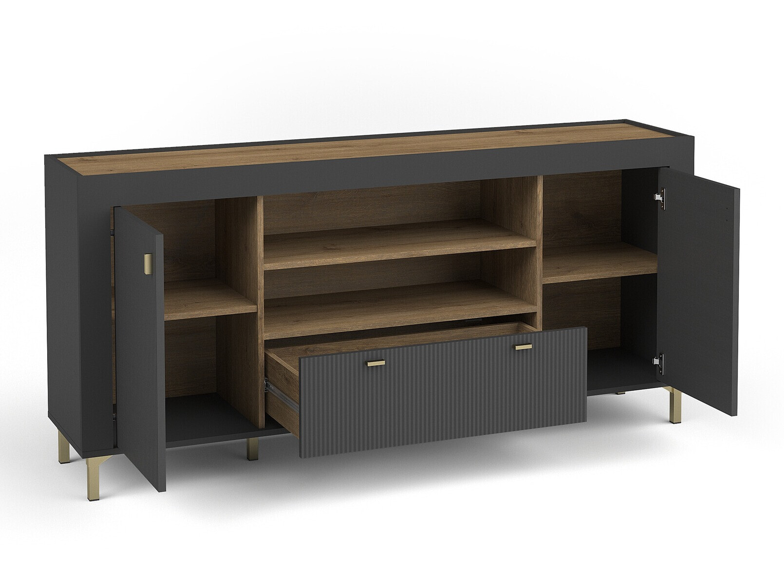 Ladekast Mormavu 110 (Matzwart)