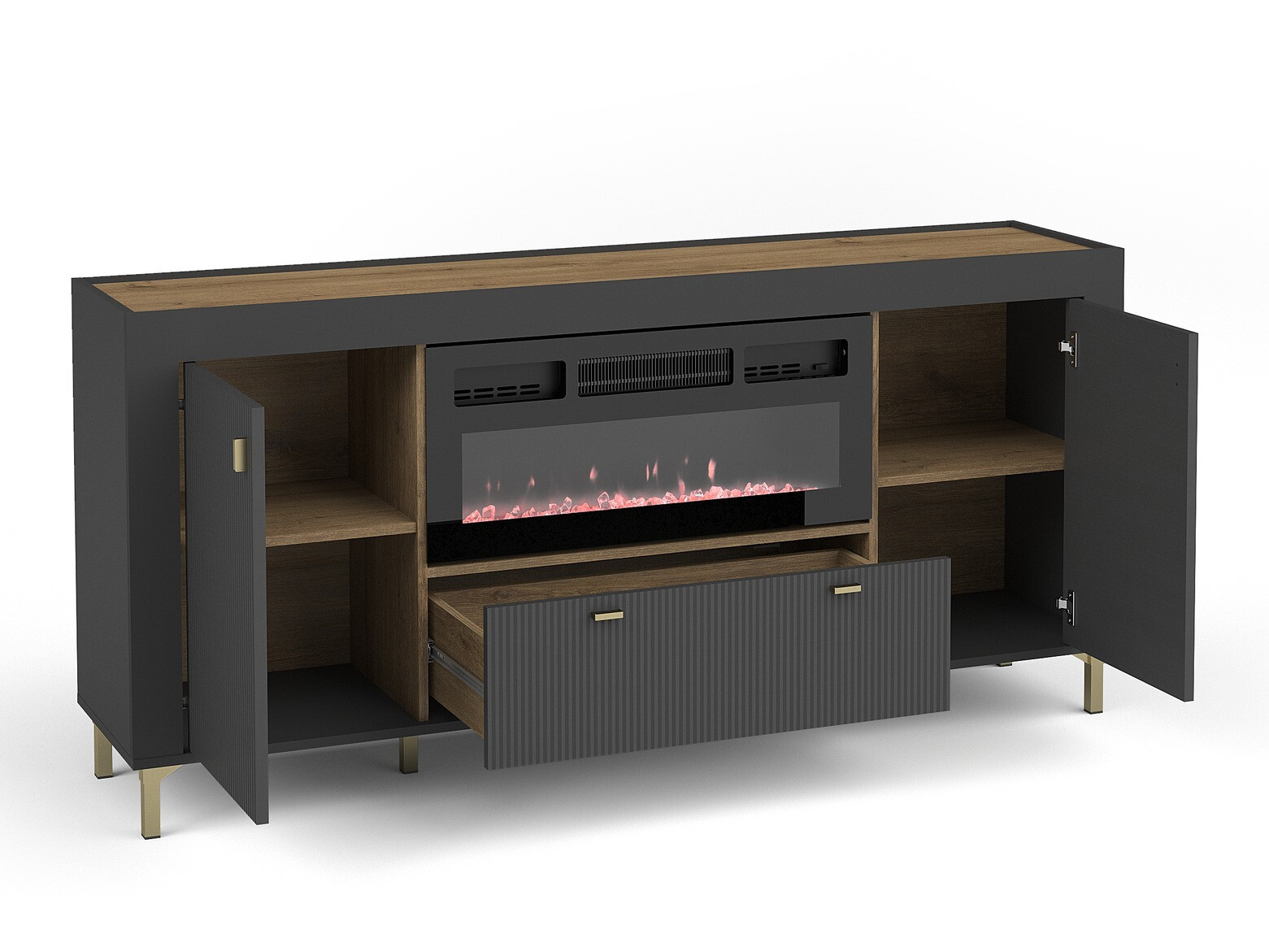 Ladekast Mormavu 110 (Matzwart)