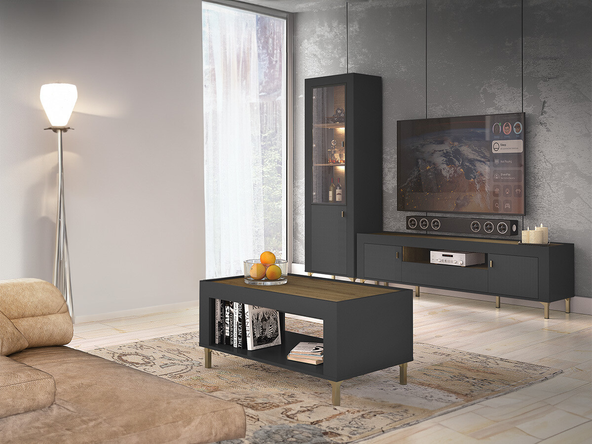 Woonkamerset Mormavu 114 (Matzwart)