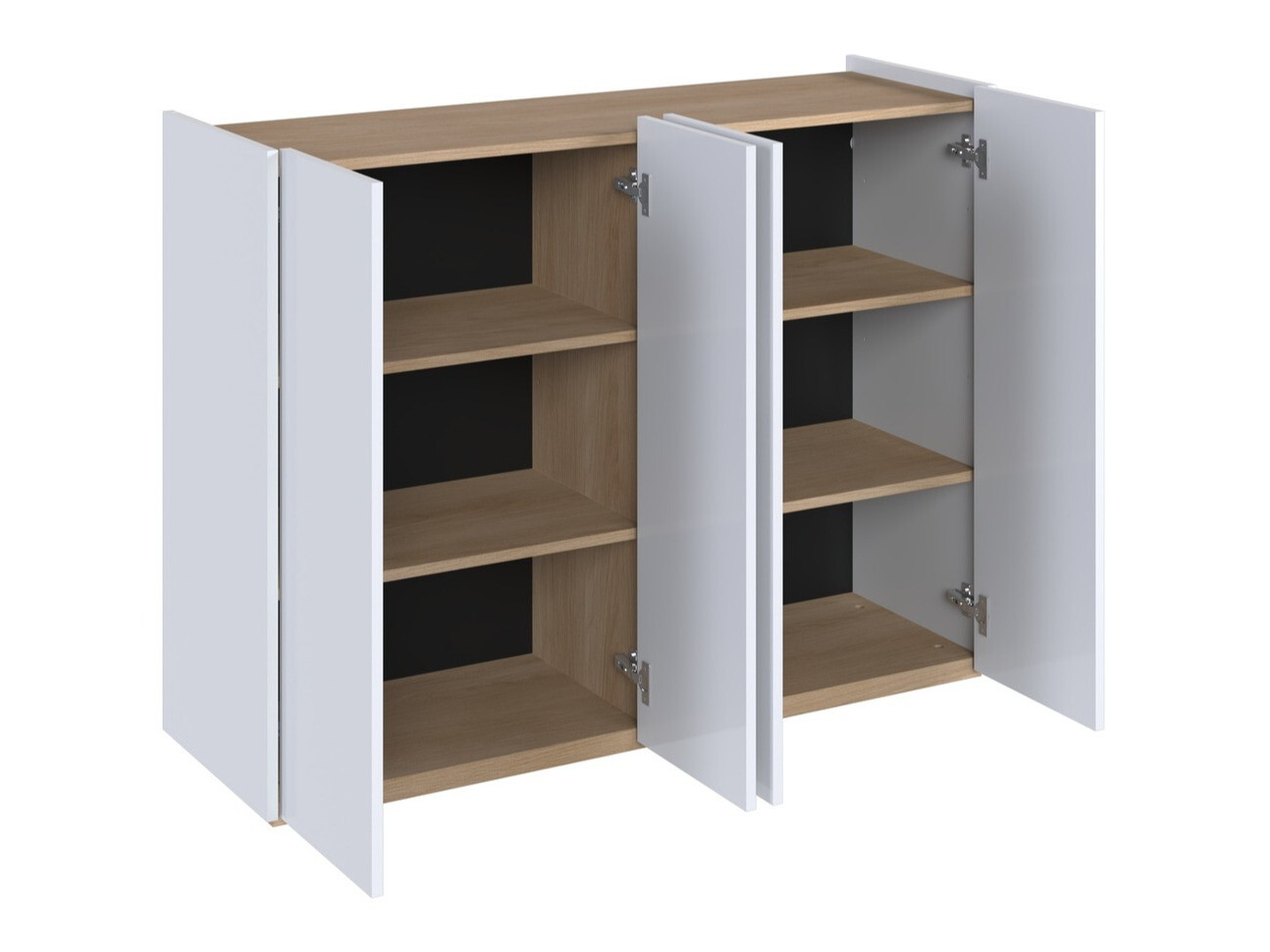Dressoir Fresno 148 (Glanzend wit)