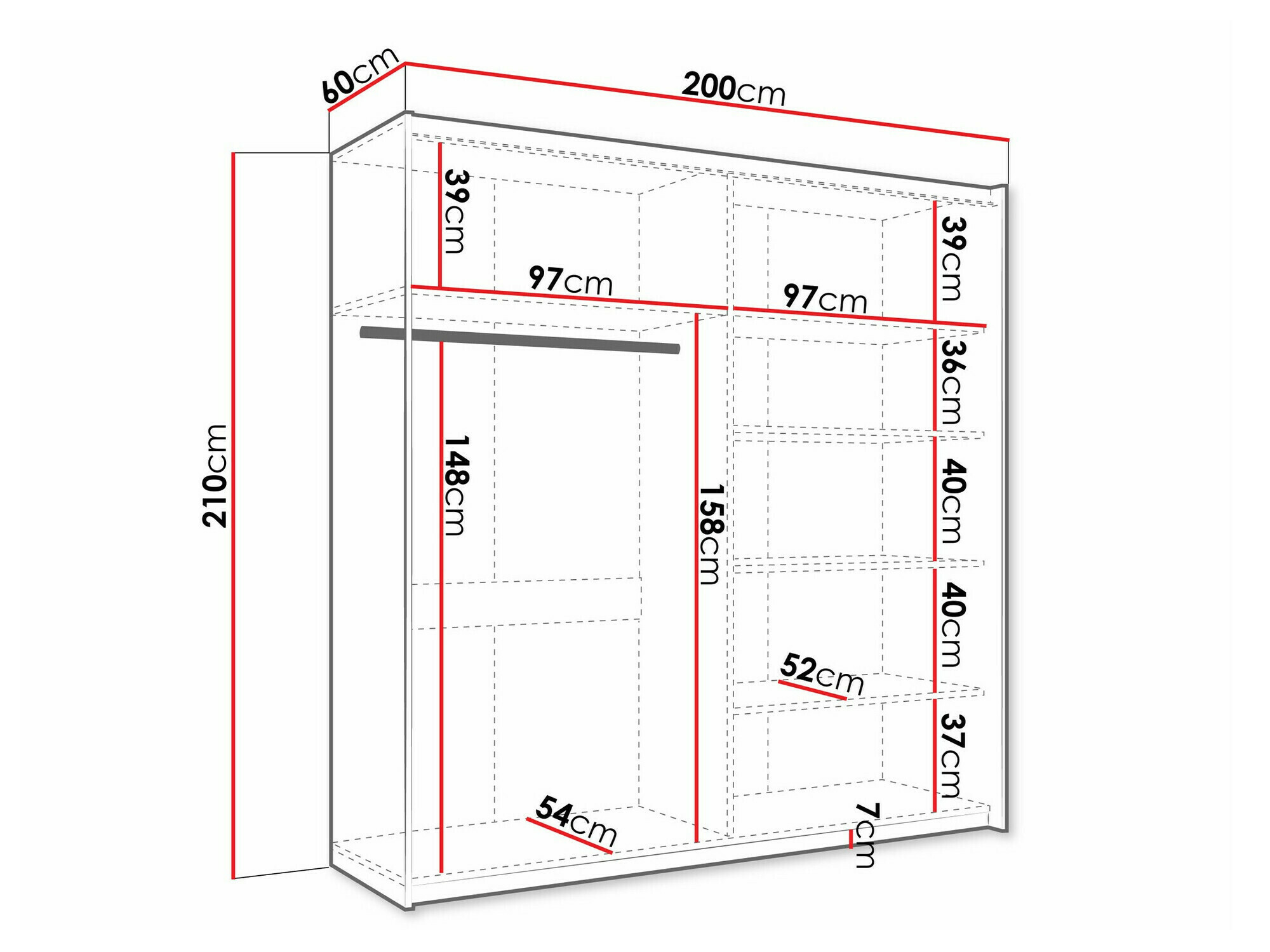Kledingkast Comfivo Granium II