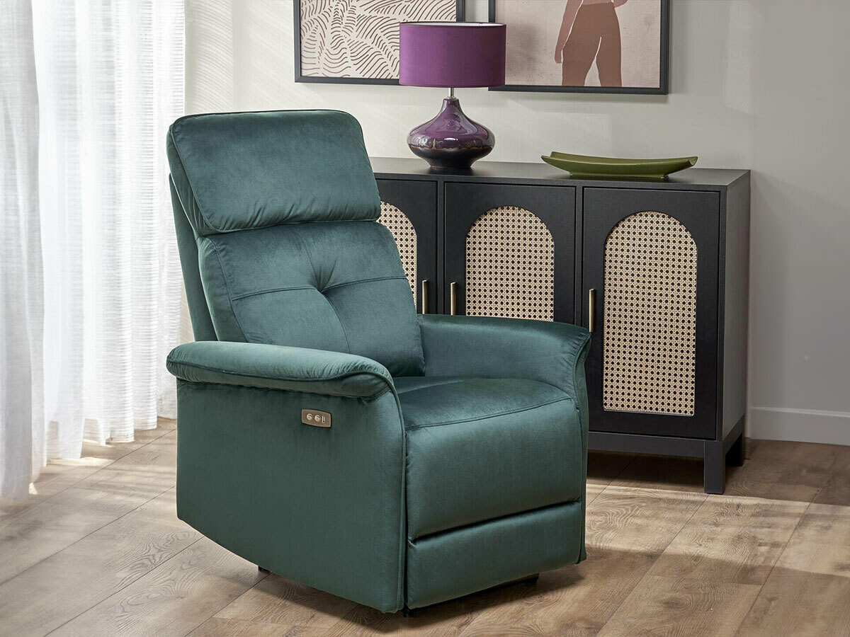 Relaxfauteuil Houston 1543 (Donkergroen)