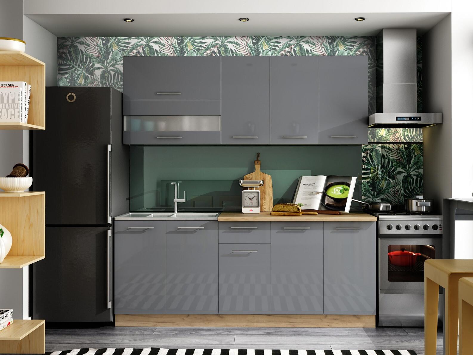 Modulaire wandkast Tiffa Grey 111