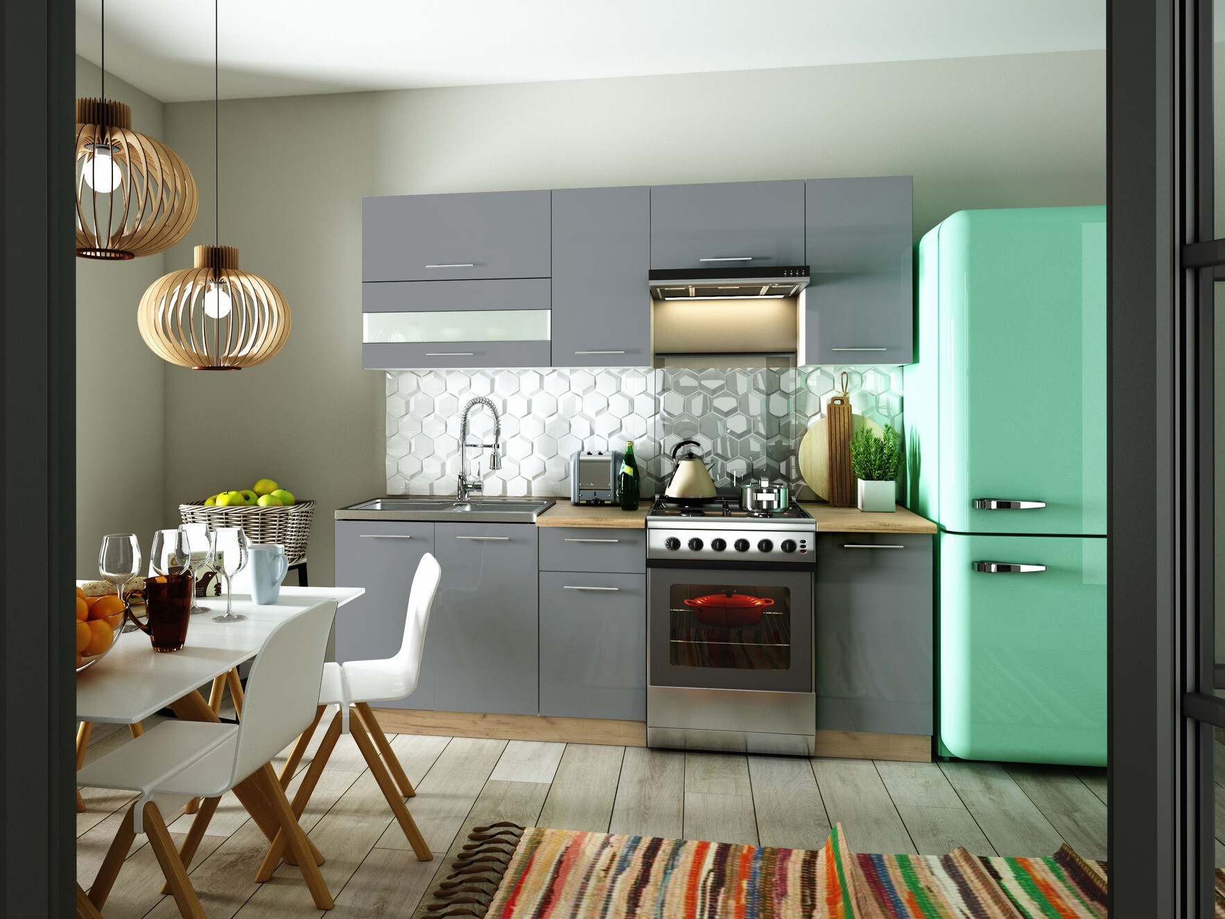 Modulaire wandkast Tiffa Grey 114