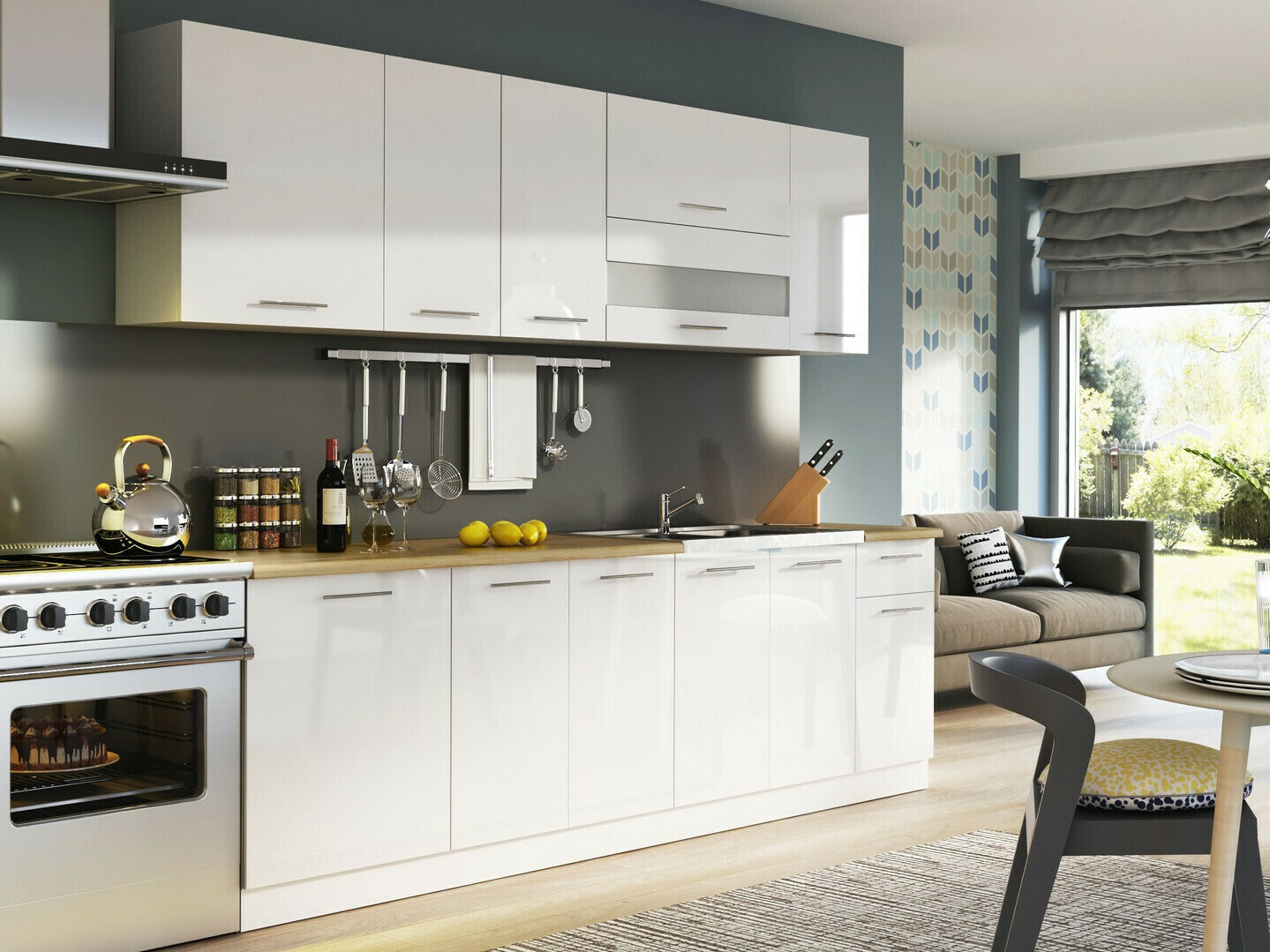 Modulaire wandkast Tiffa White 125