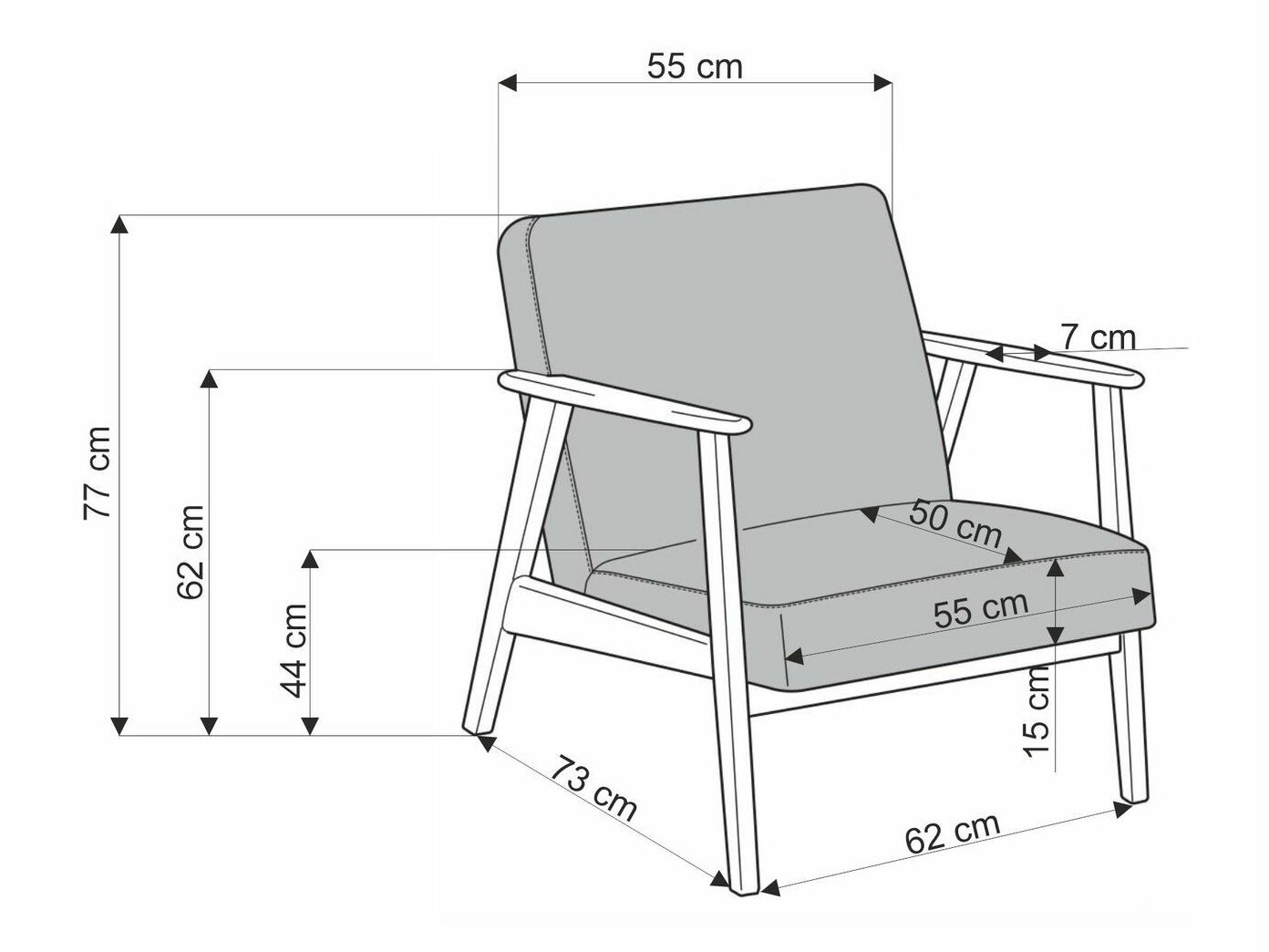 Fauteuil Houston 2116 (Castel 15)