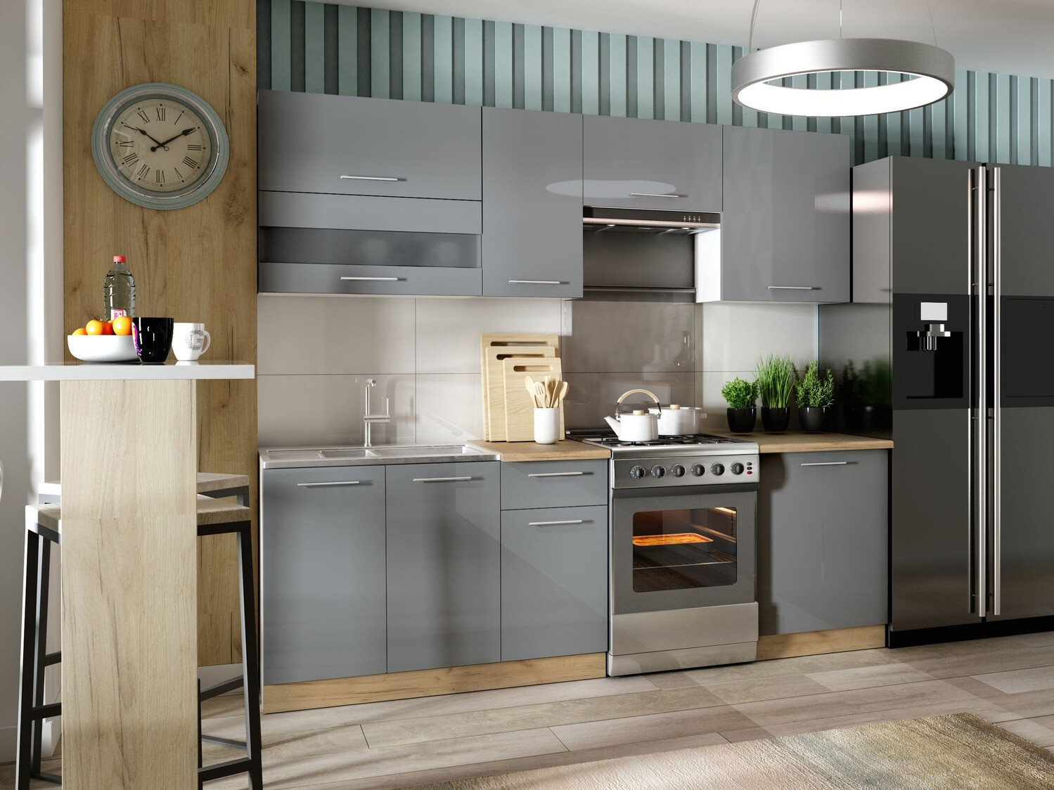 Modulaire wandkast Tiffa Grey 116
