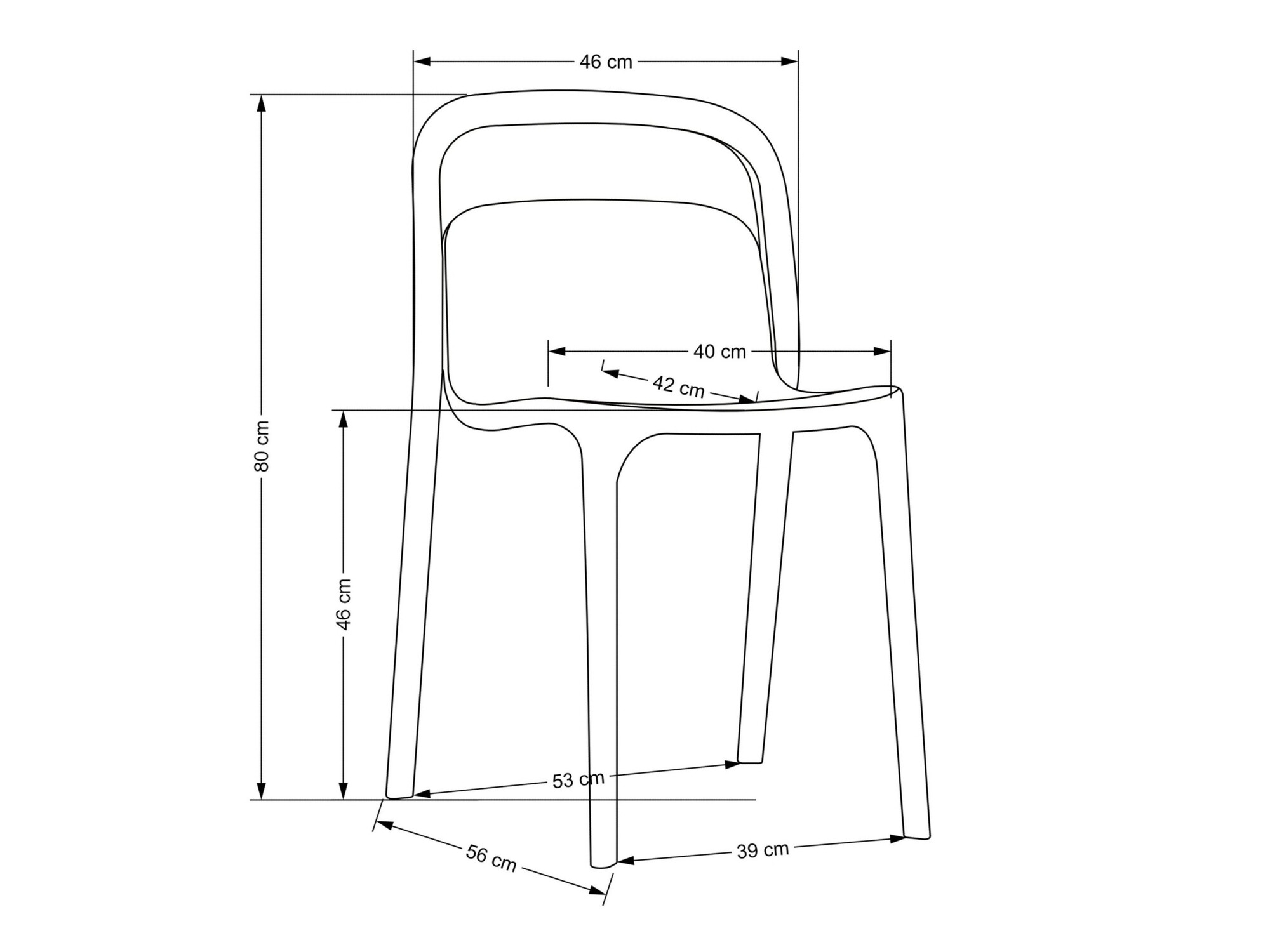Stoel Houston 1735 (Zwart)