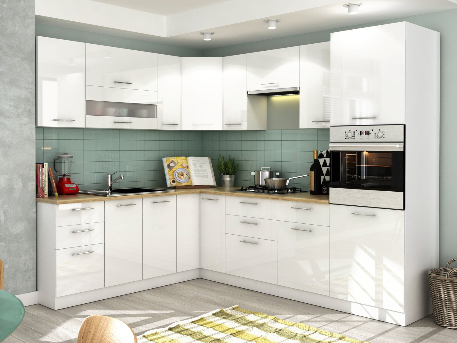 Modulaire kast voor inbouwapparatuur Tiffa White 135