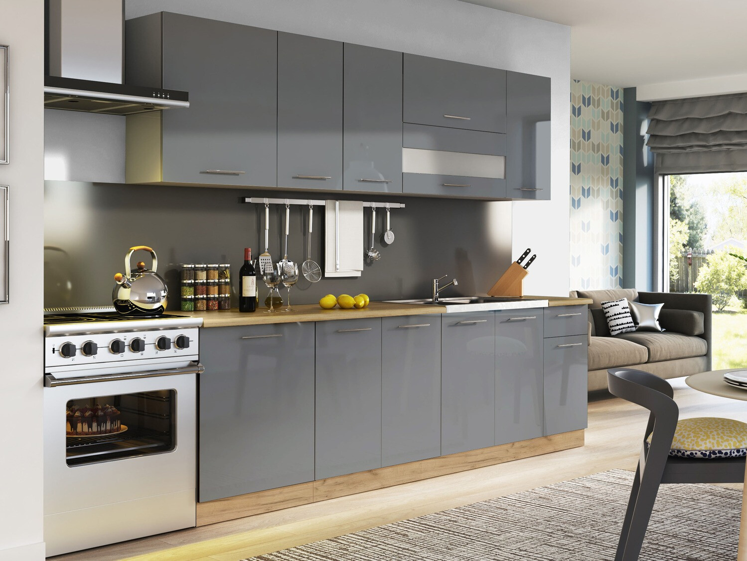 Vaatwasser deur Tiffa Grey 124