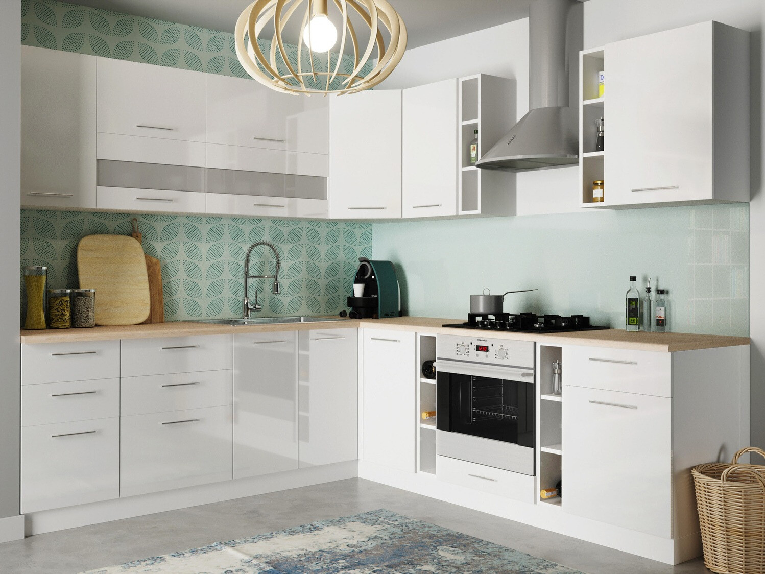 Vaatwasser deur Tiffa White 136