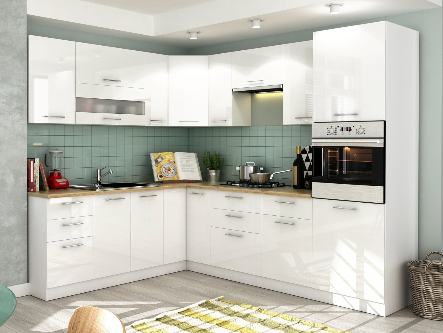 Modulaire kast met deuren Tiffa White 139