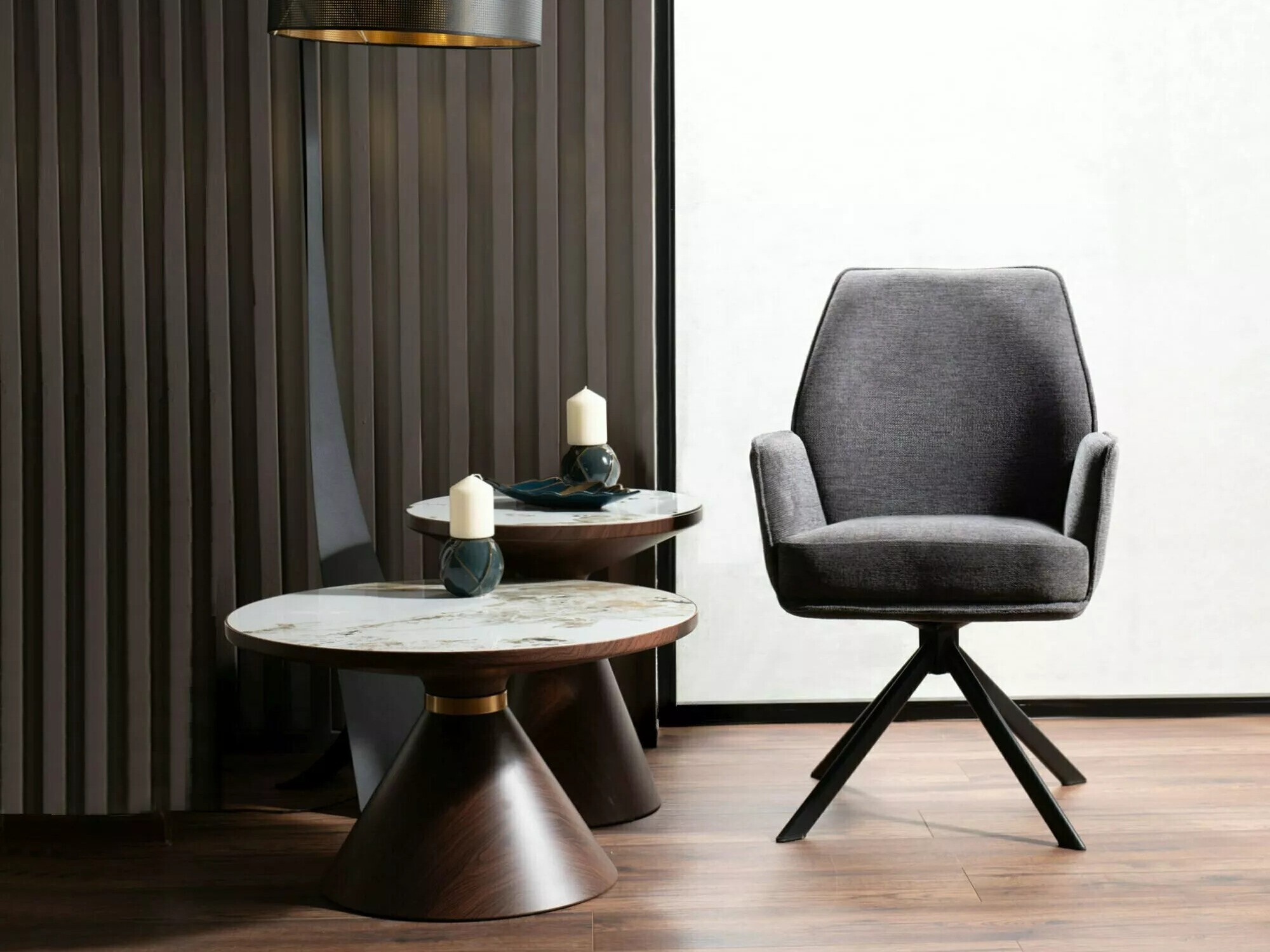 Stoel Detroit 423 (Donkergrijs)