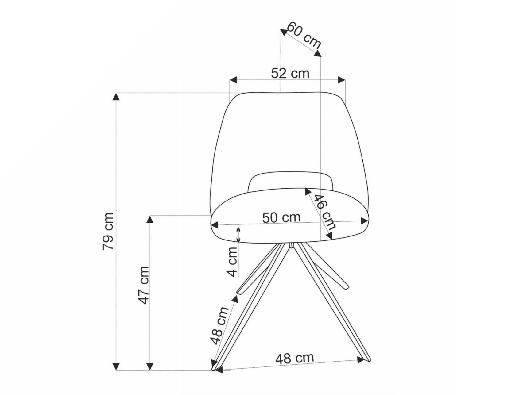 Stoel Houston 1754 (Licht olijfboom)