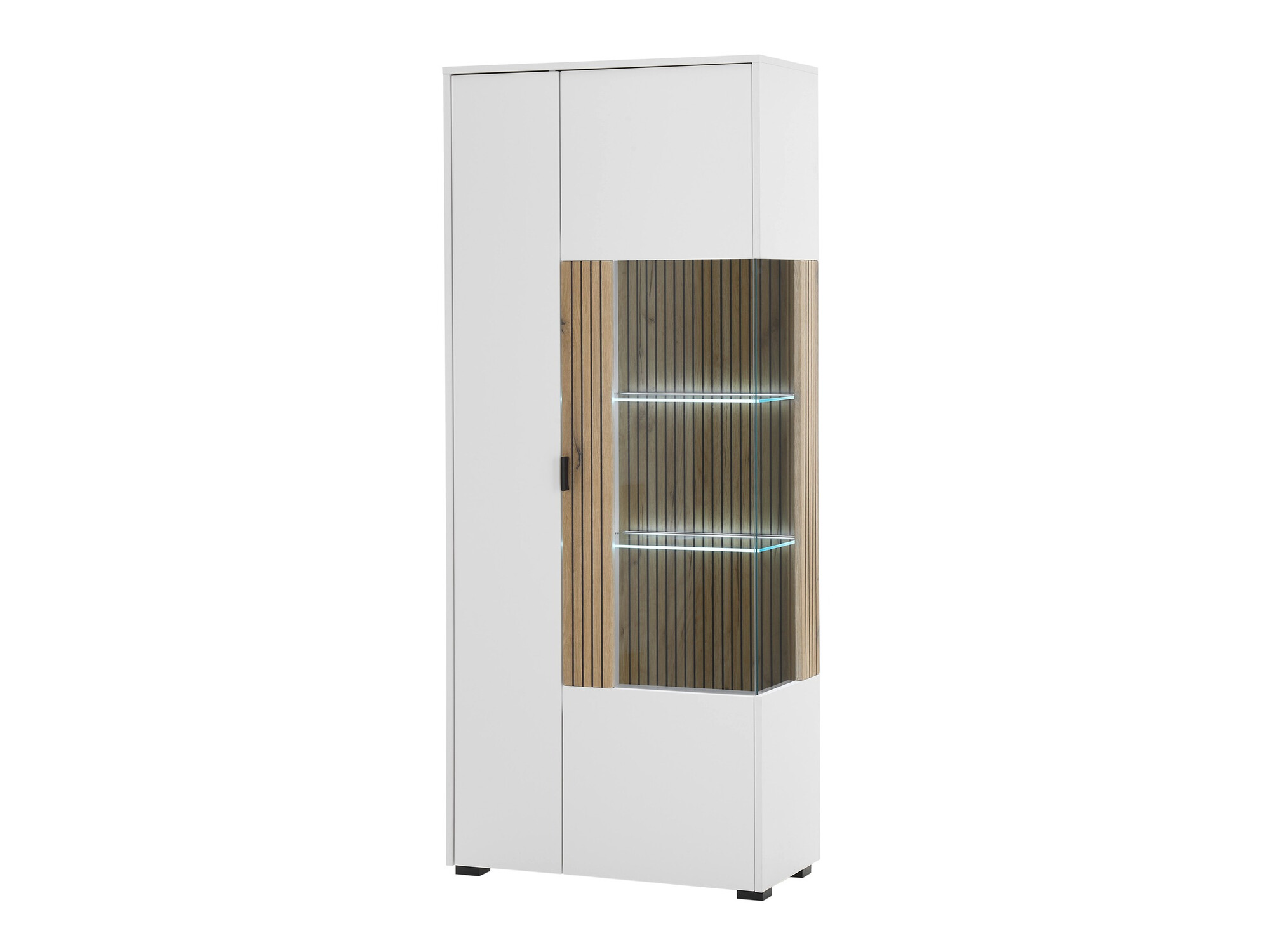Boekenkast Belmelu 103 (Wit + Eiken)