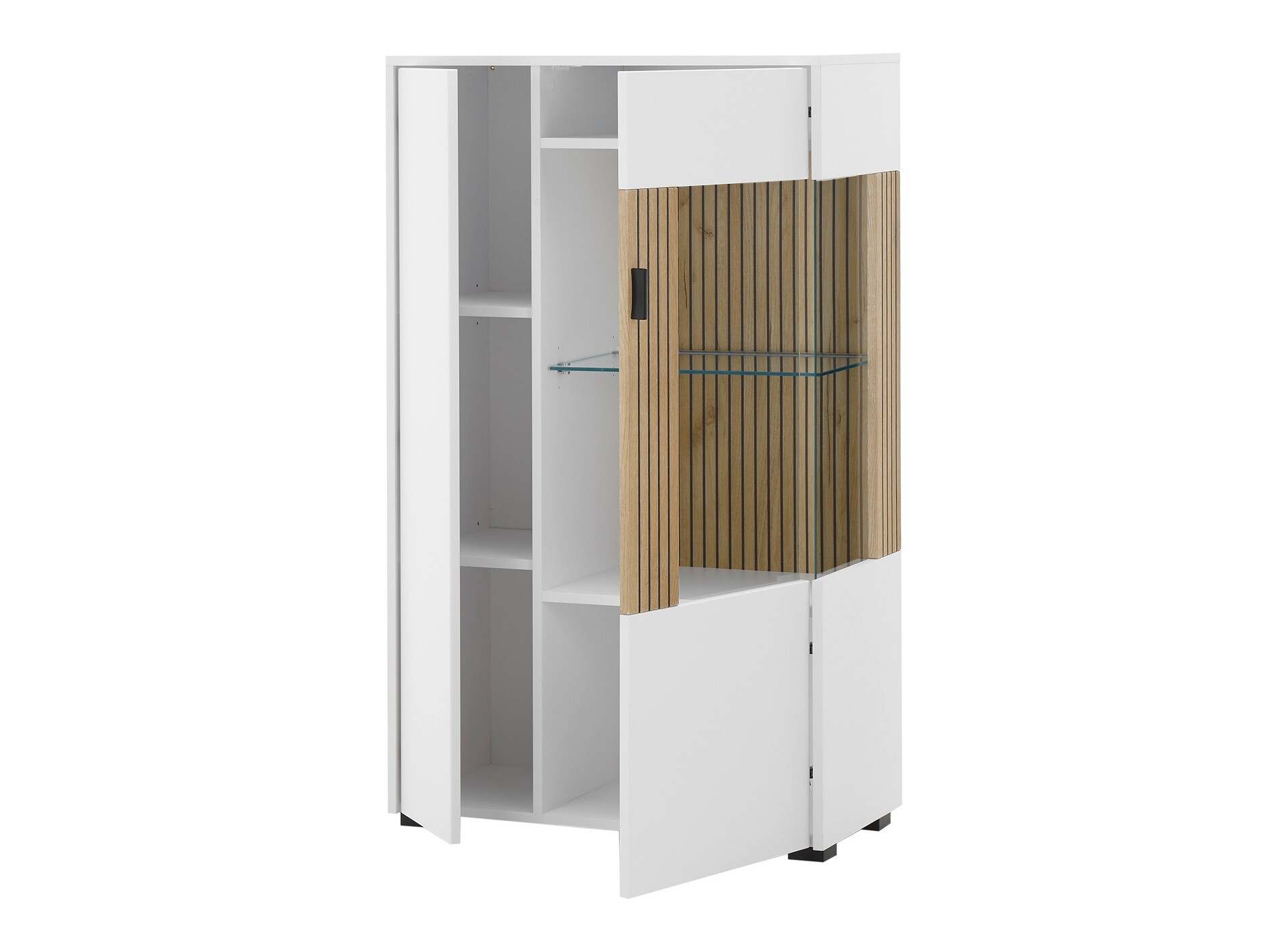 Dressoir Belmelu 102 (Wit + Eiken)