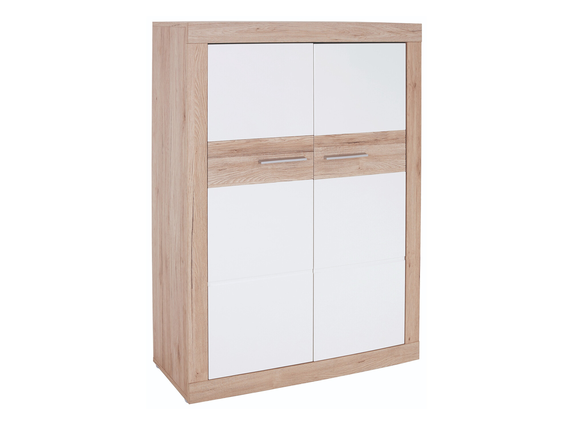 Dressoir Romfera 104 (Wit + San Remo eik)