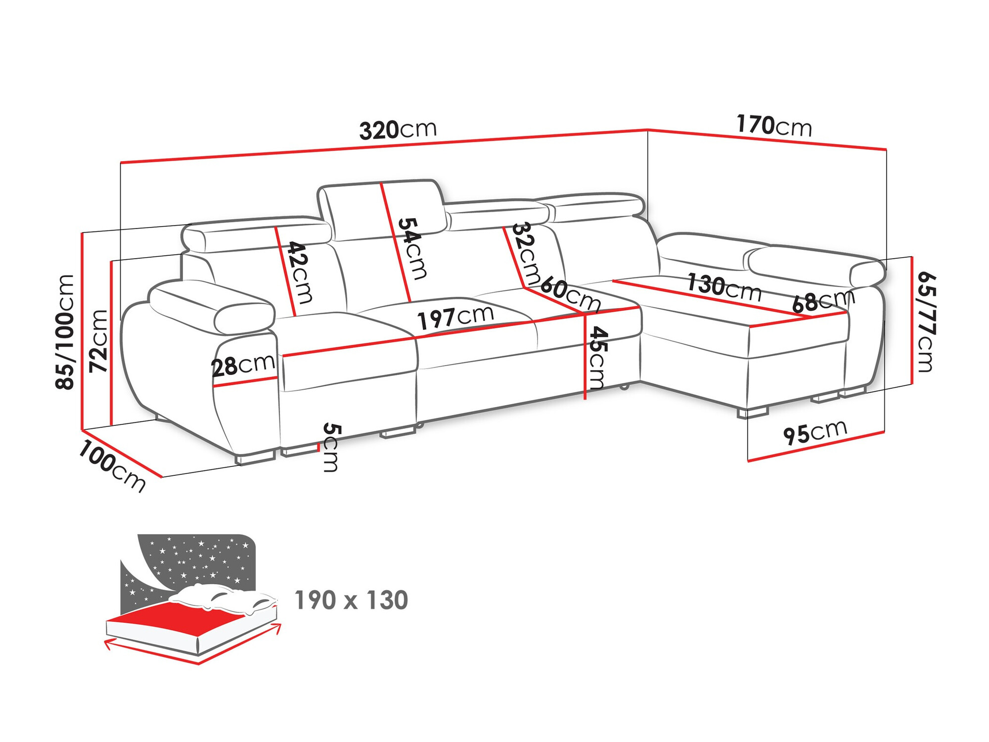 Hoekbank Columbus 227 (Kronos 22)